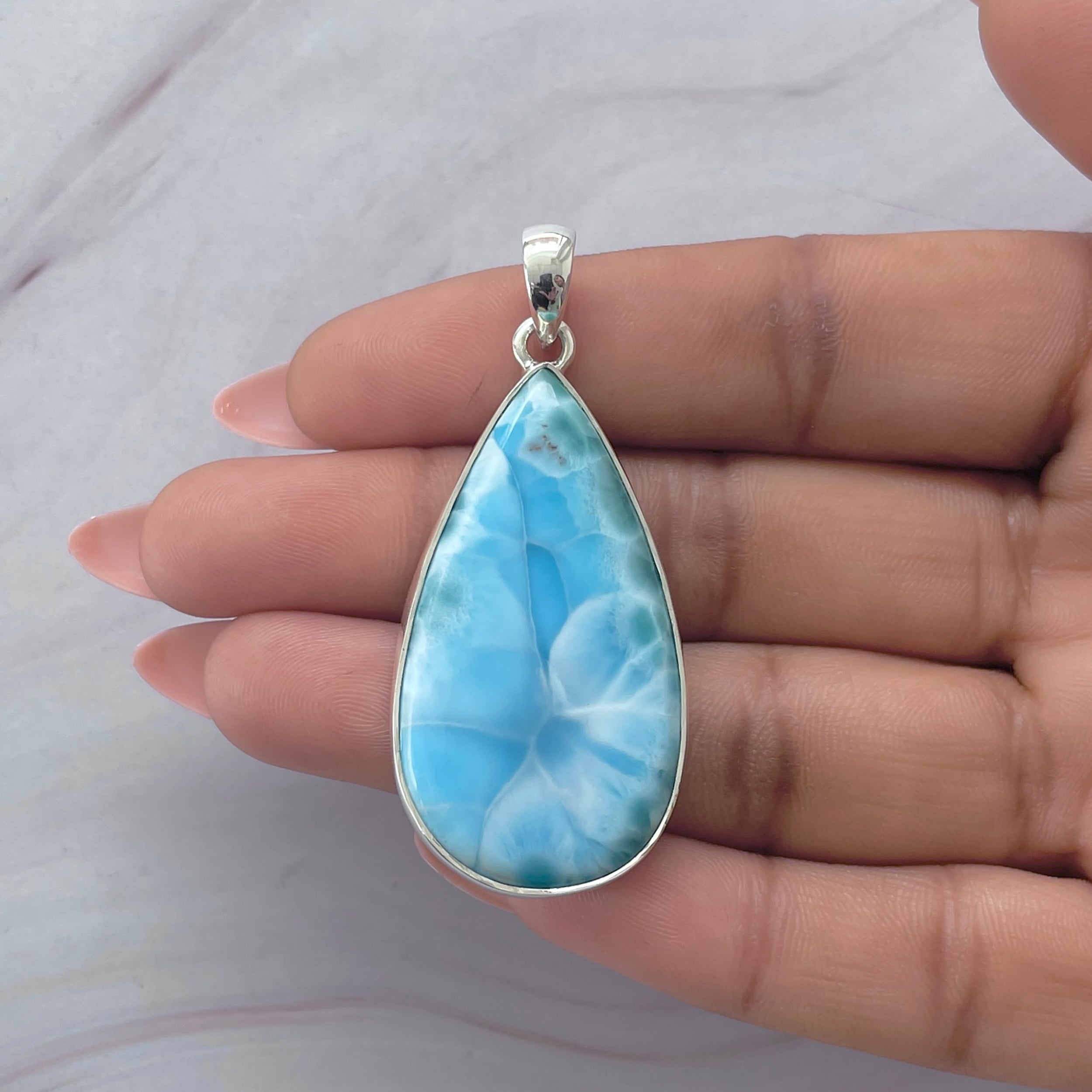 Larimar Pendant-(LAR-P-2035.)