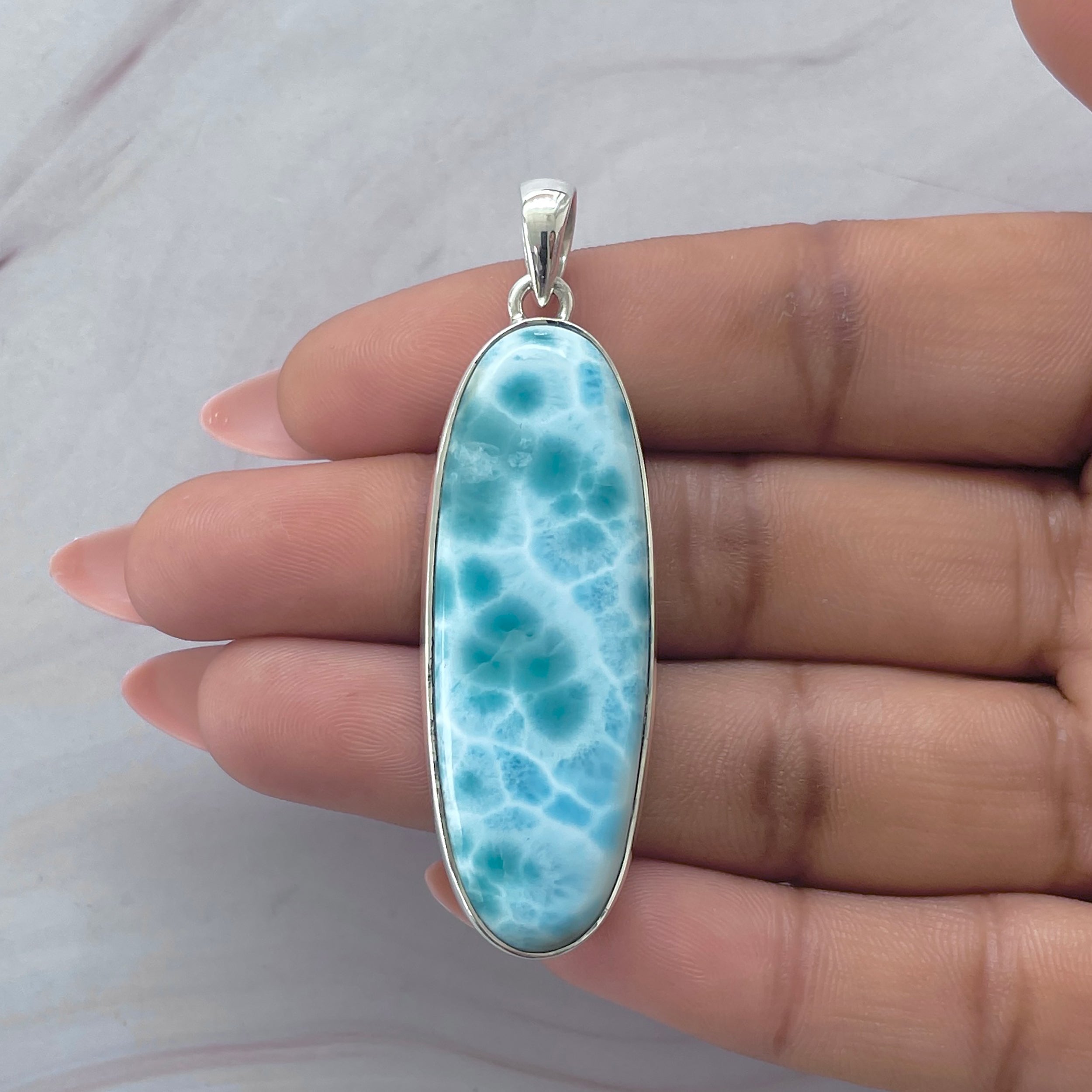 Larimar Pendant-(LAR-P-2037.)