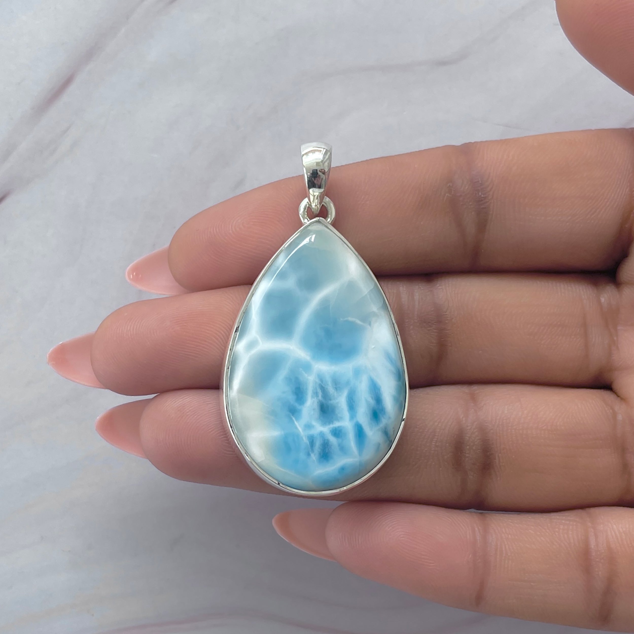 Larimar Pendant-(LAR-P-2039.)