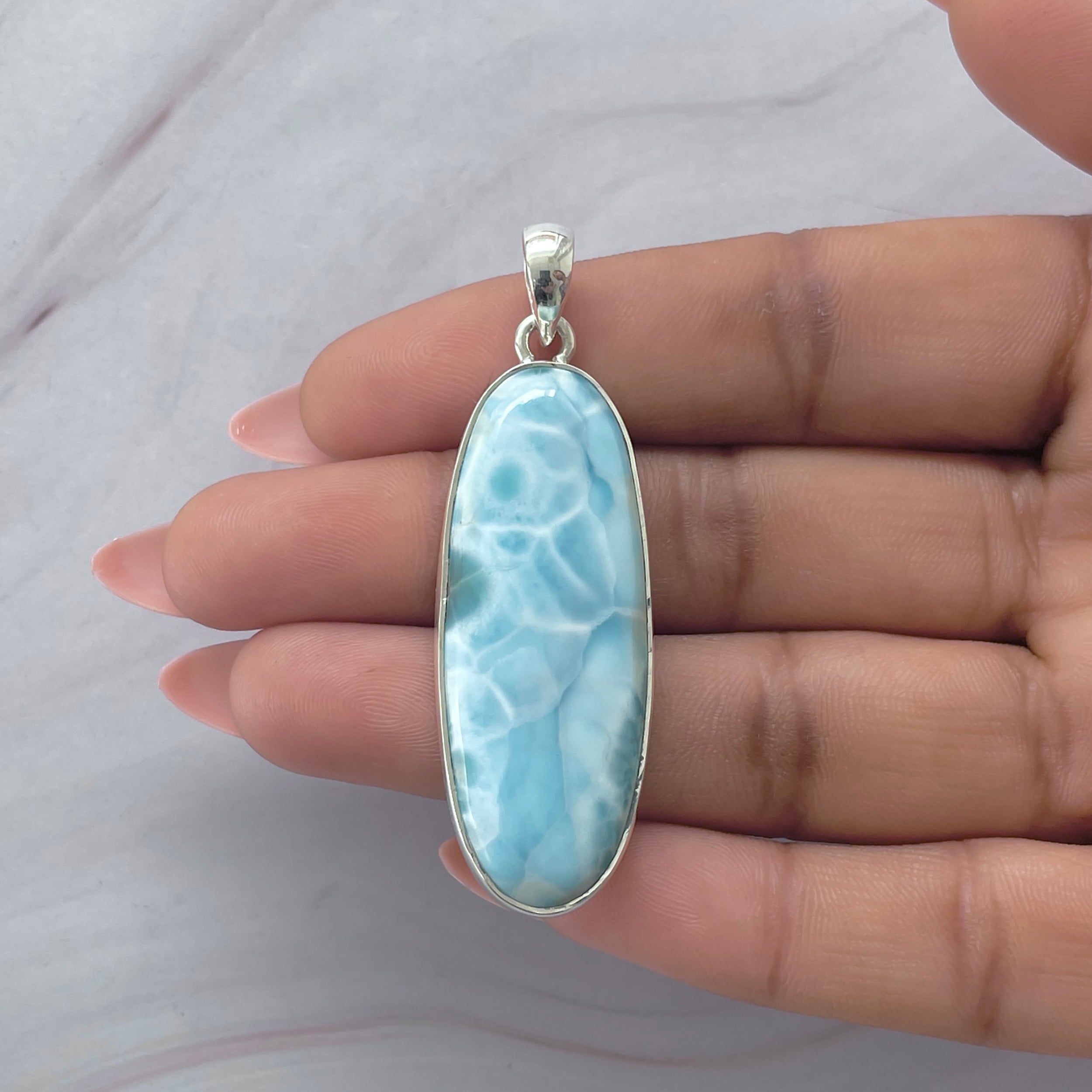 Larimar Pendant-(LAR-P-2040.)