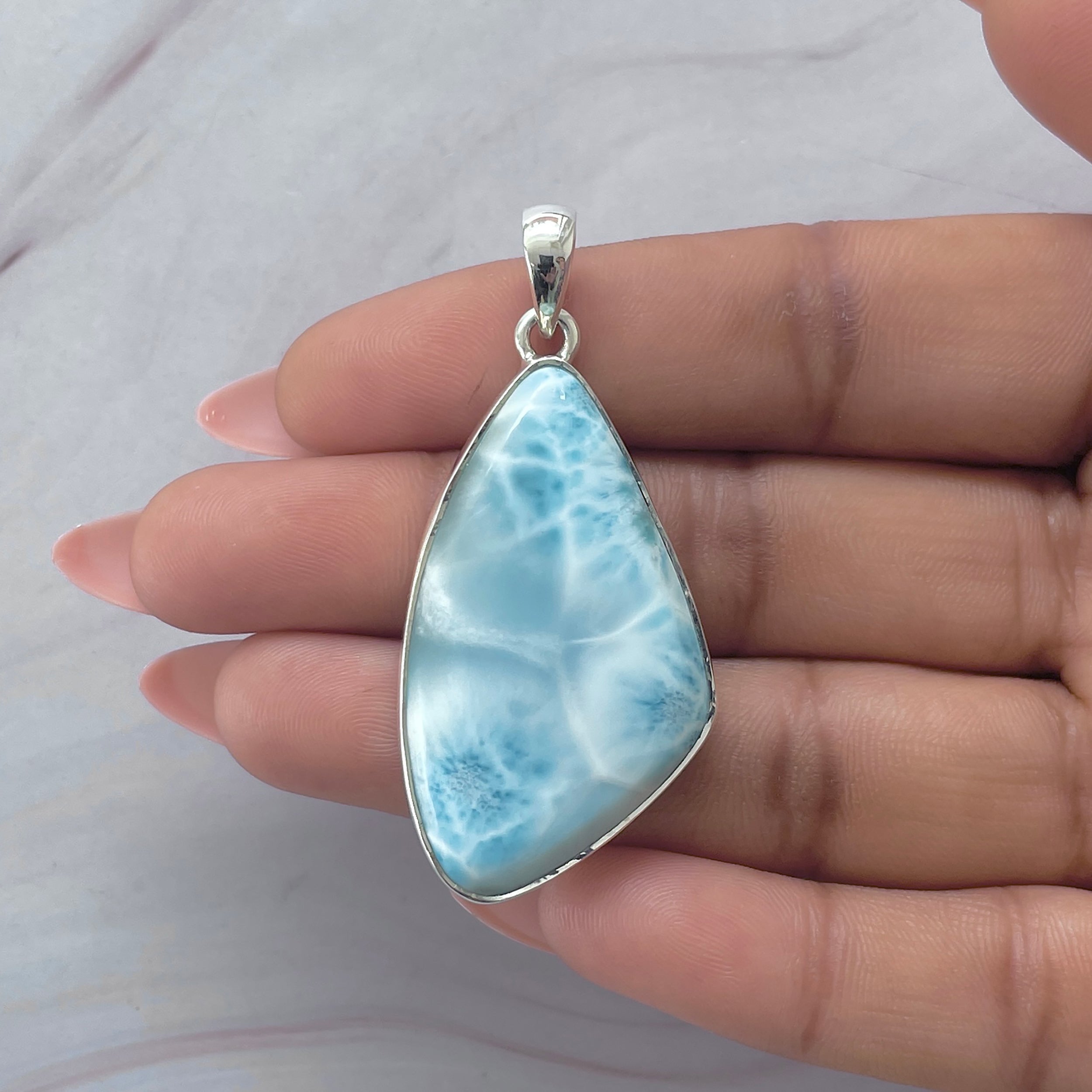 Larimar Pendant-(LAR-P-2041.)