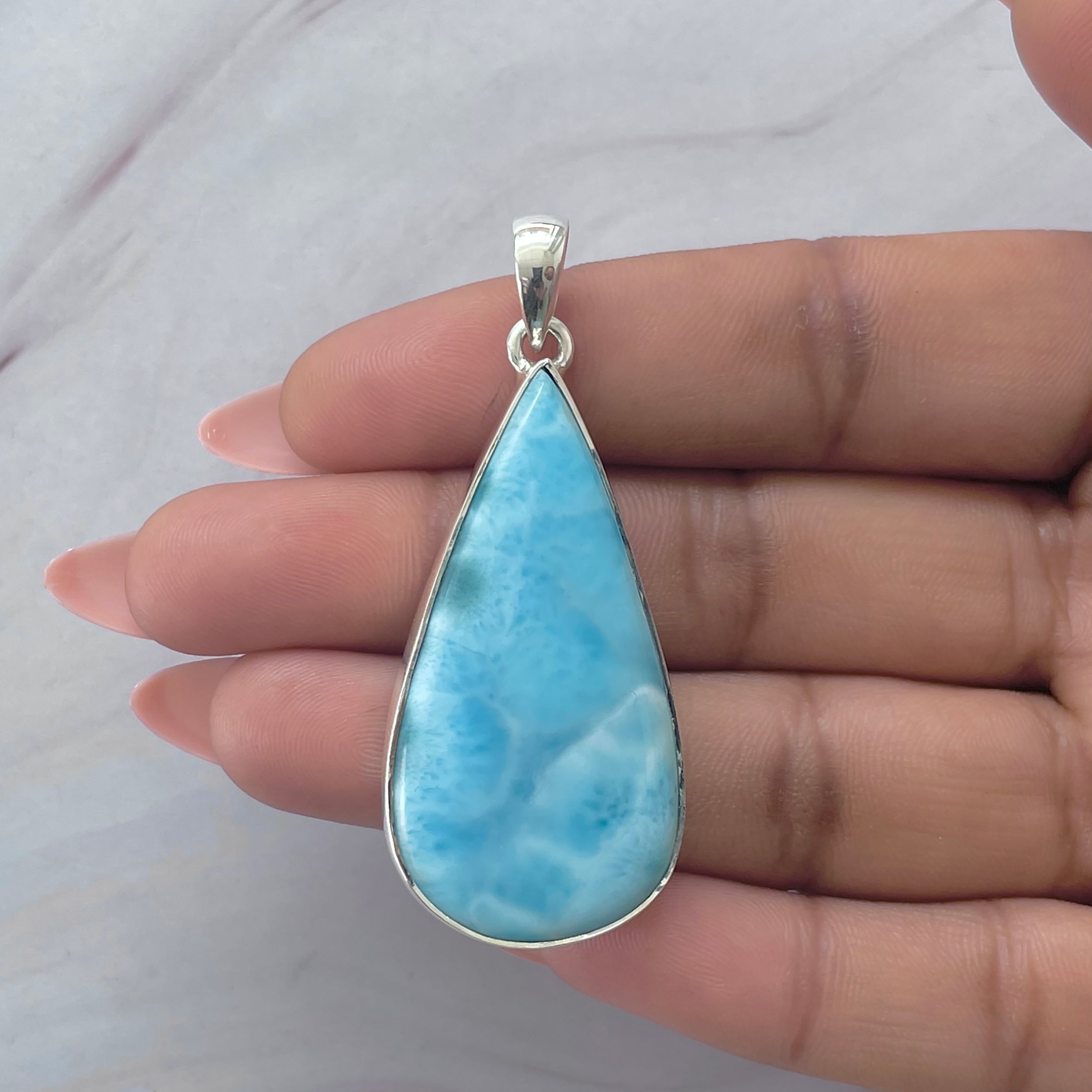 Larimar Pendant-(LAR-P-2042.)