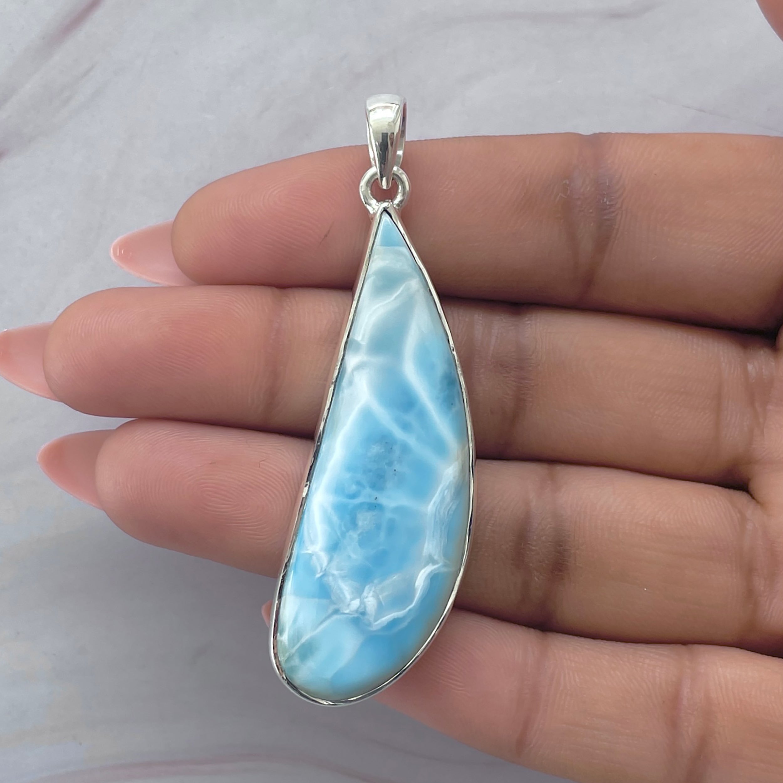 Larimar Pendant-(LAR-P-2043.)