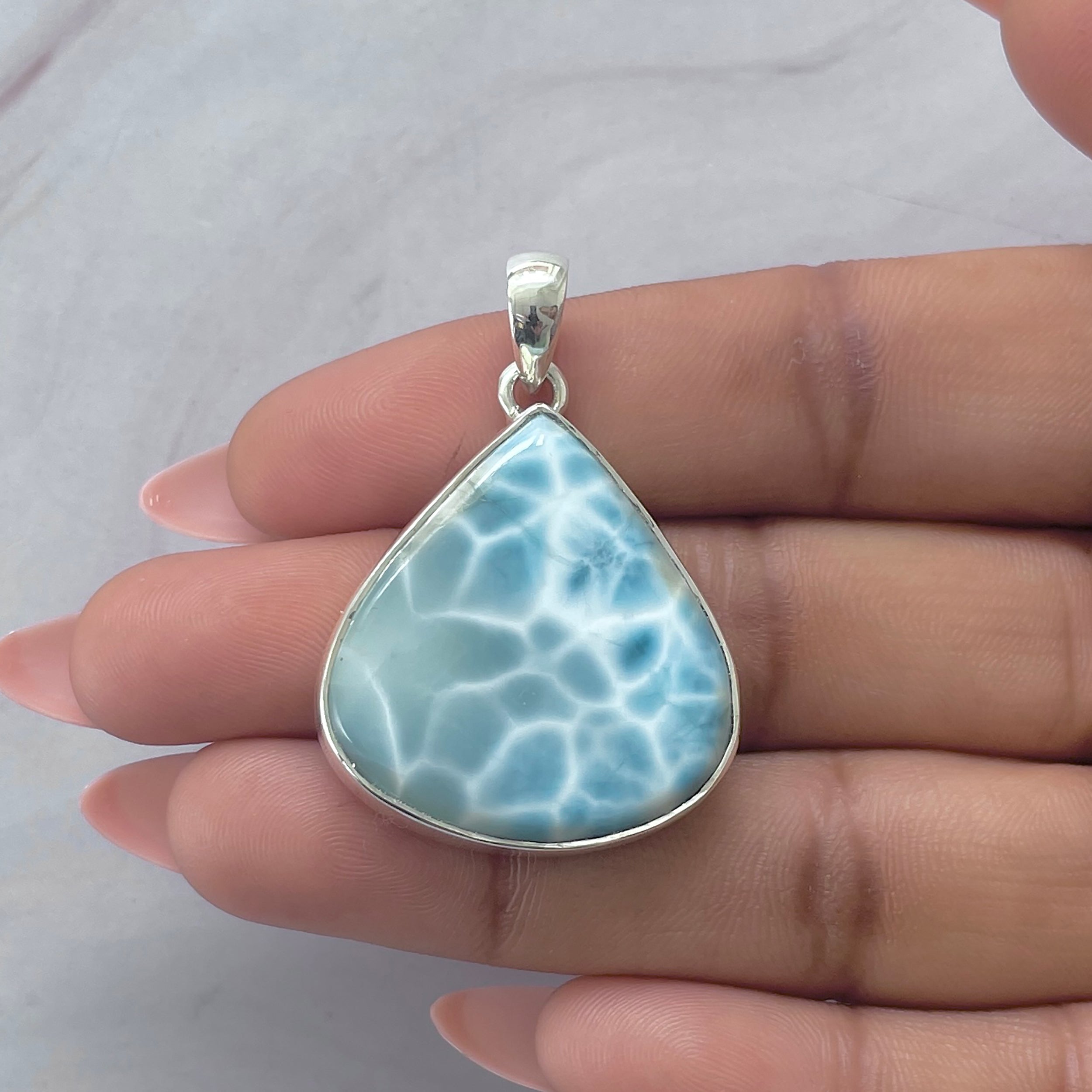 Larimar Pendant-(LAR-P-2044.)