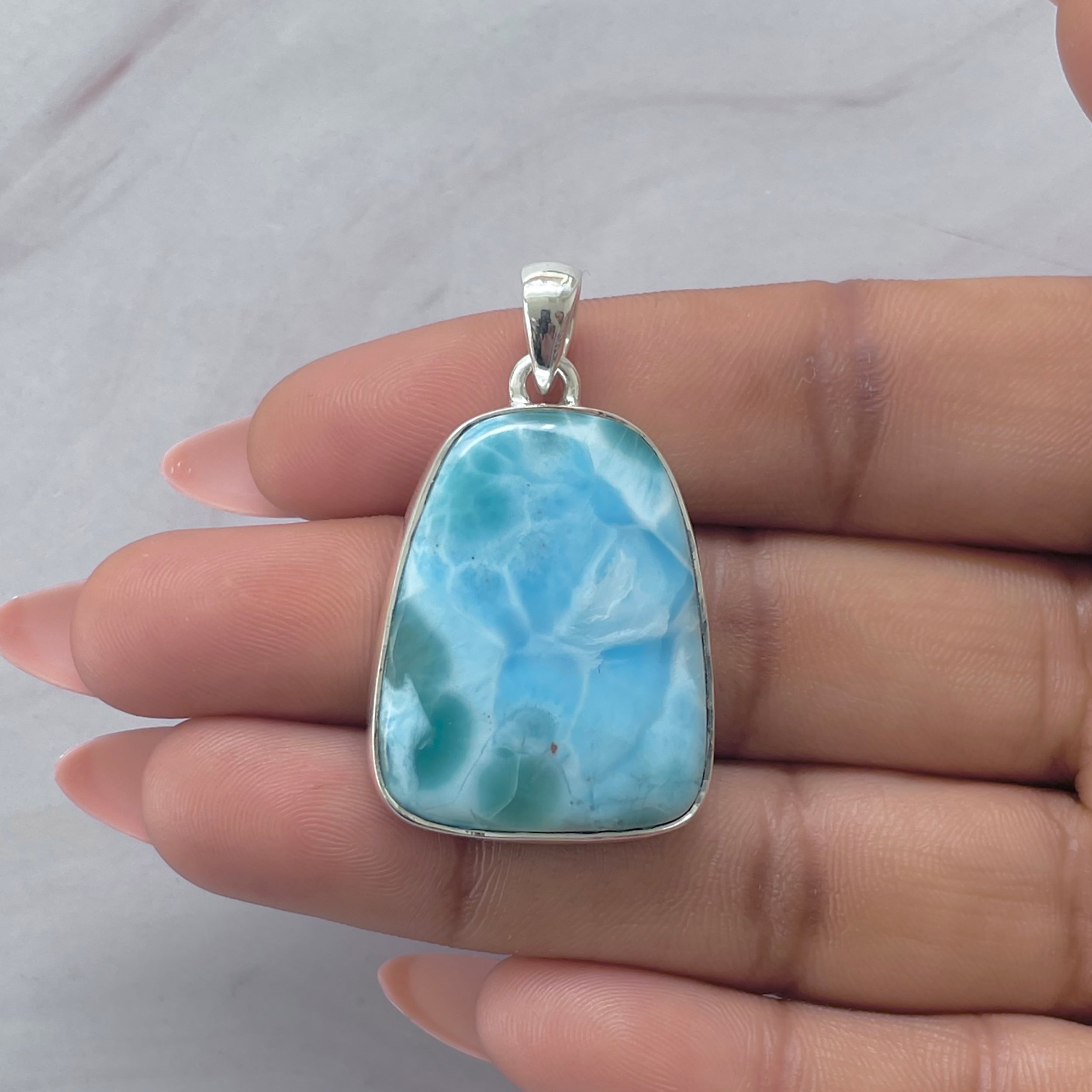 Larimar Pendant-(LAR-P-2045.)