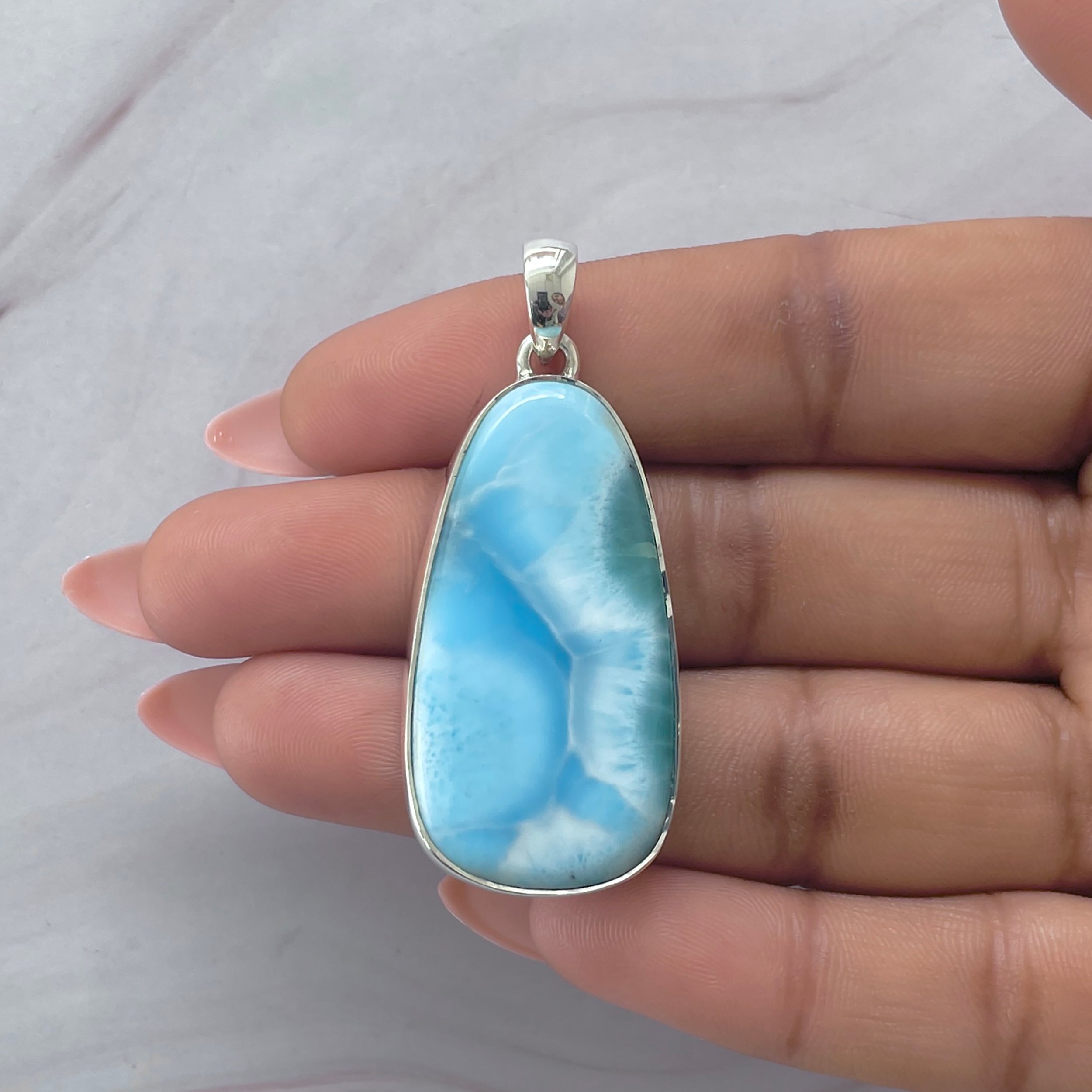 Larimar Pendant-(LAR-P-2046.)
