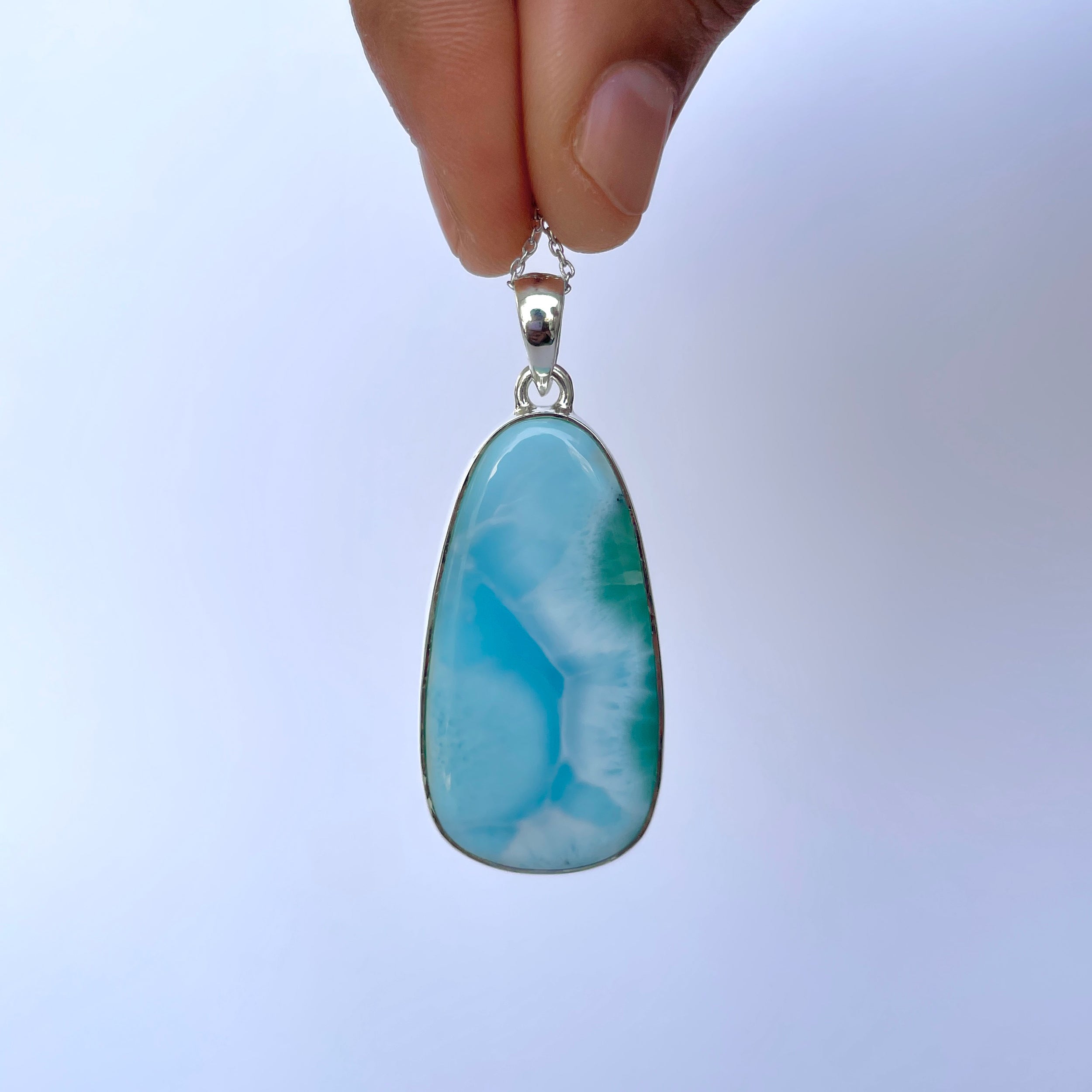 Larimar Pendant-(LAR-P-2046.)