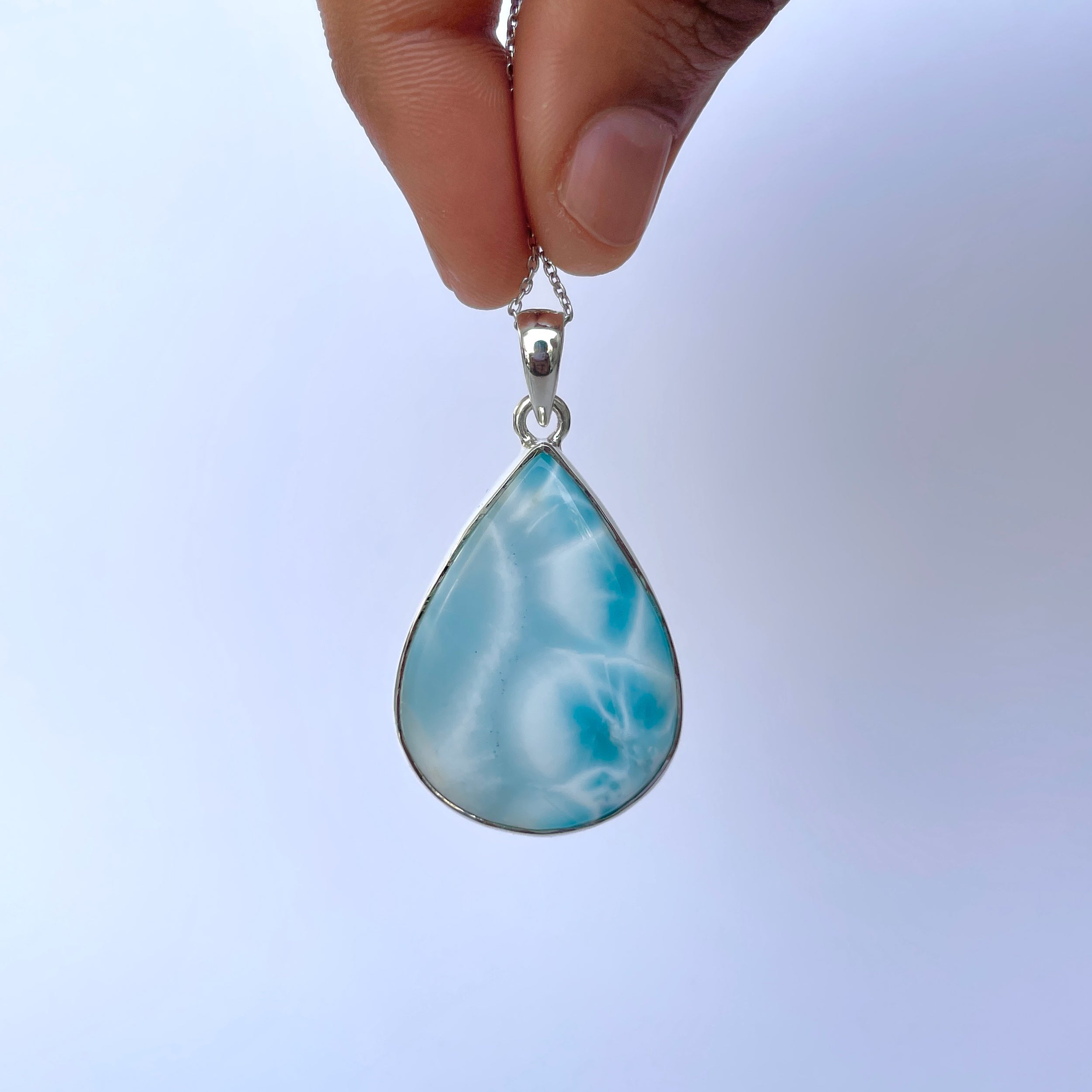 Larimar Pendant-(LAR-P-2047.)
