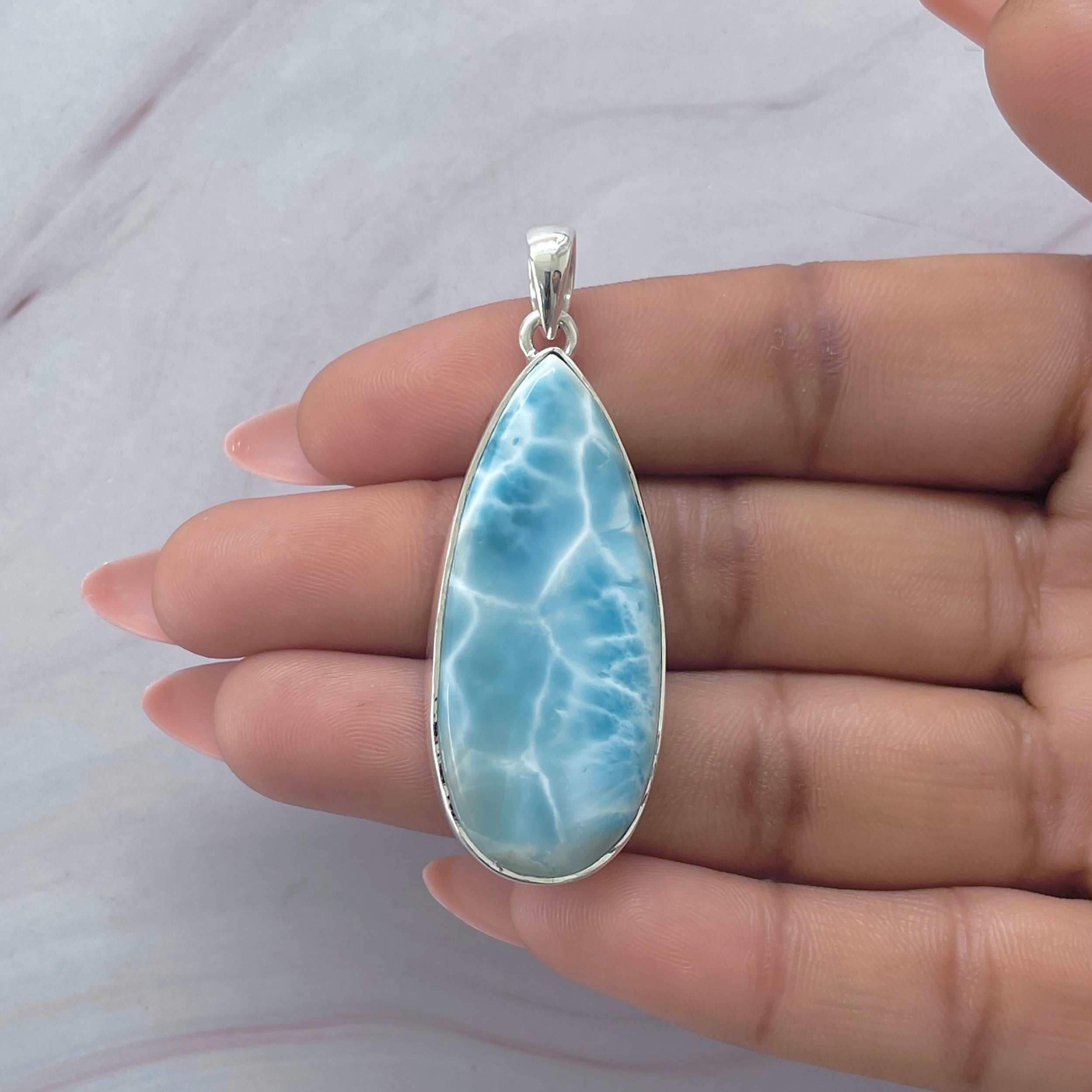 Larimar Pendant-(LAR-P-2048.)
