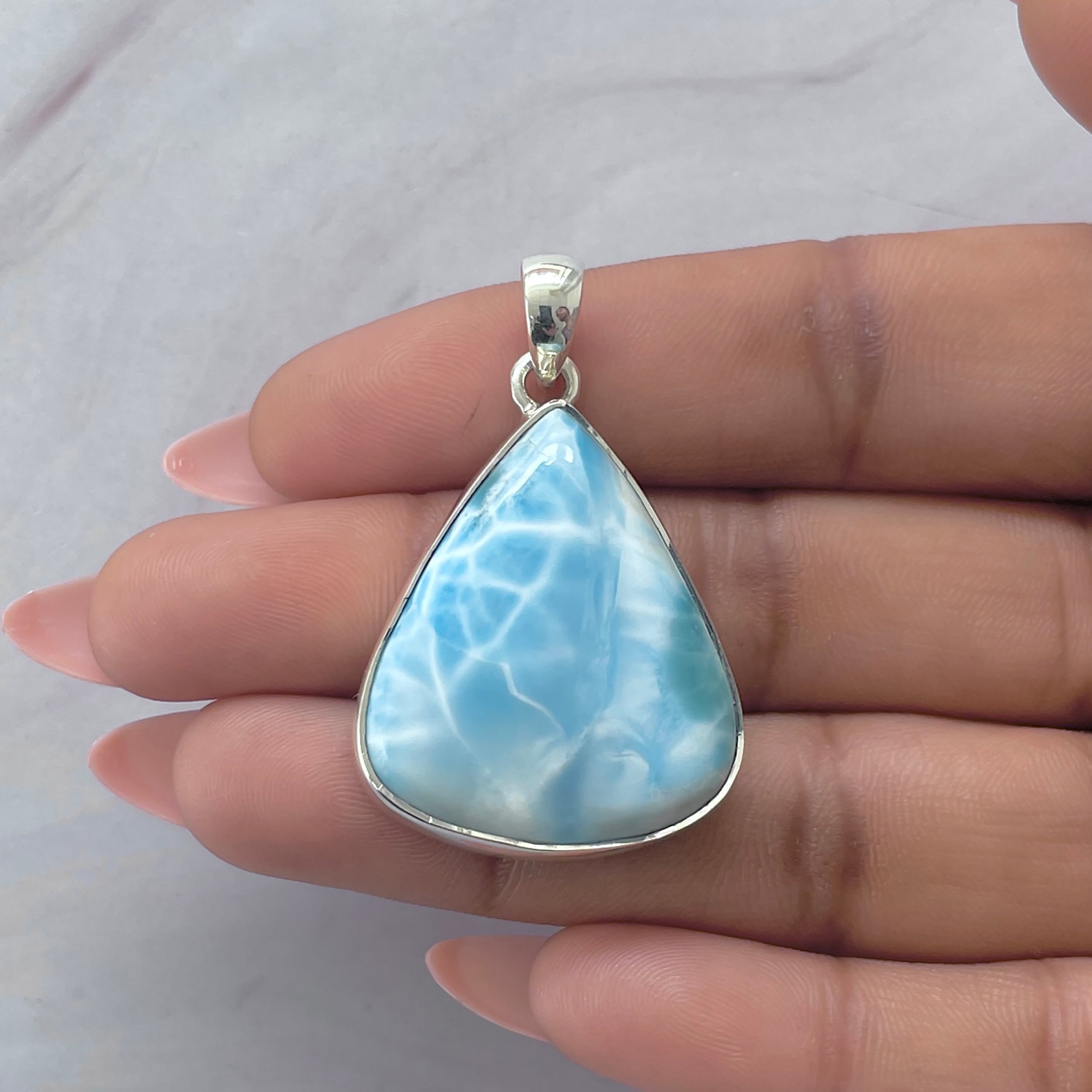 Larimar Pendant-(LAR-P-2049.)