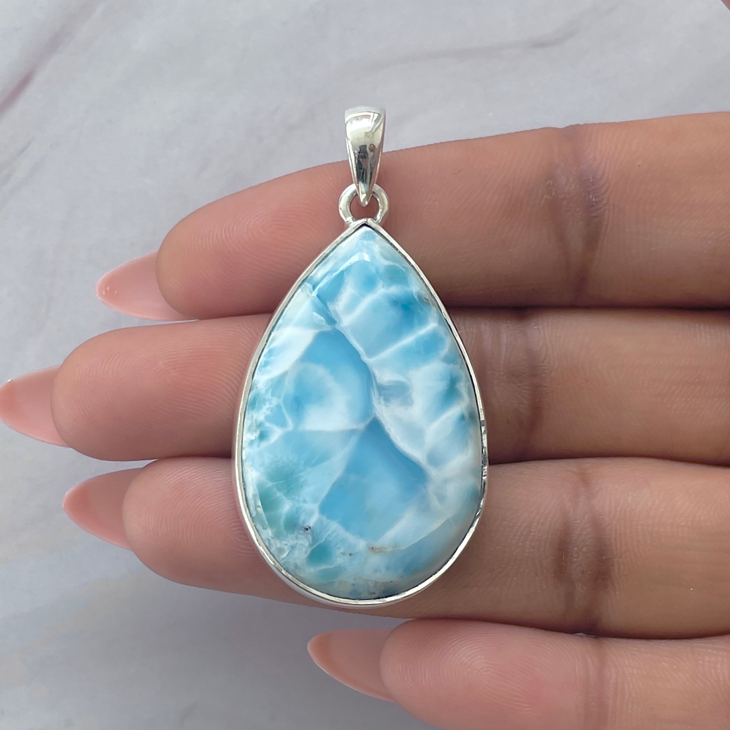 Larimar Pendant-(LAR-P-2052.)