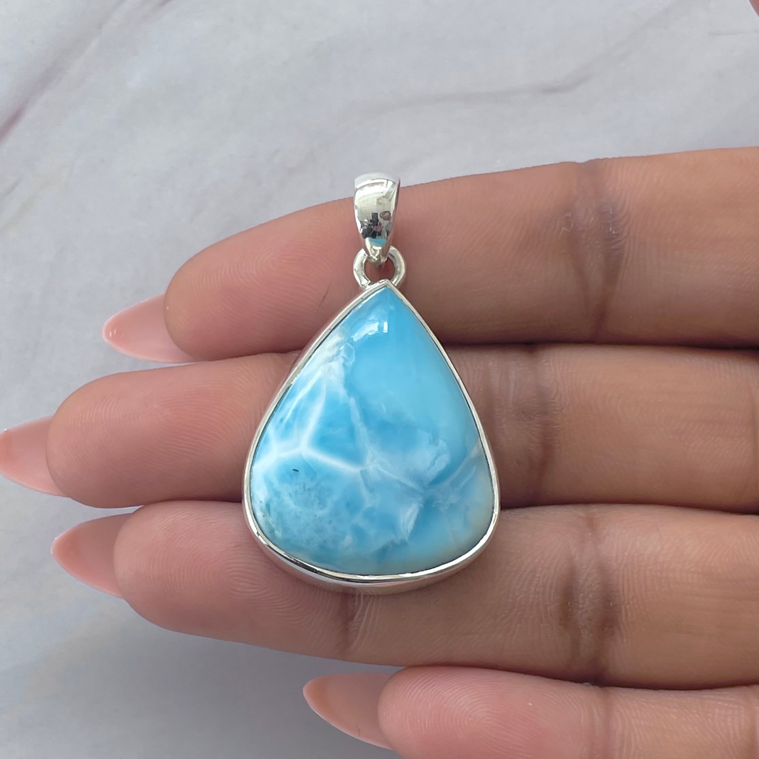 Larimar Pendant-(LAR-P-2053.)