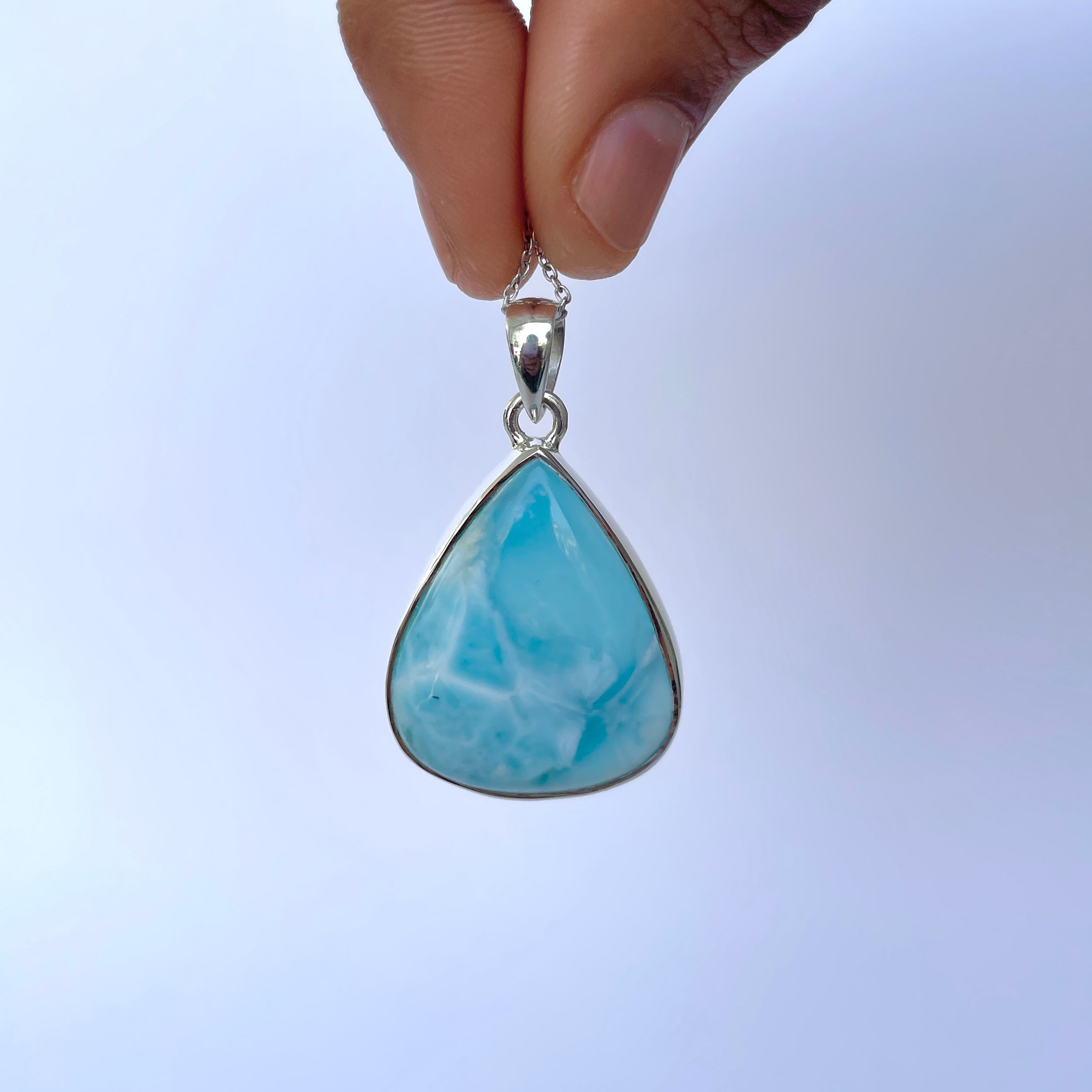 Larimar Pendant-(LAR-P-2053.)