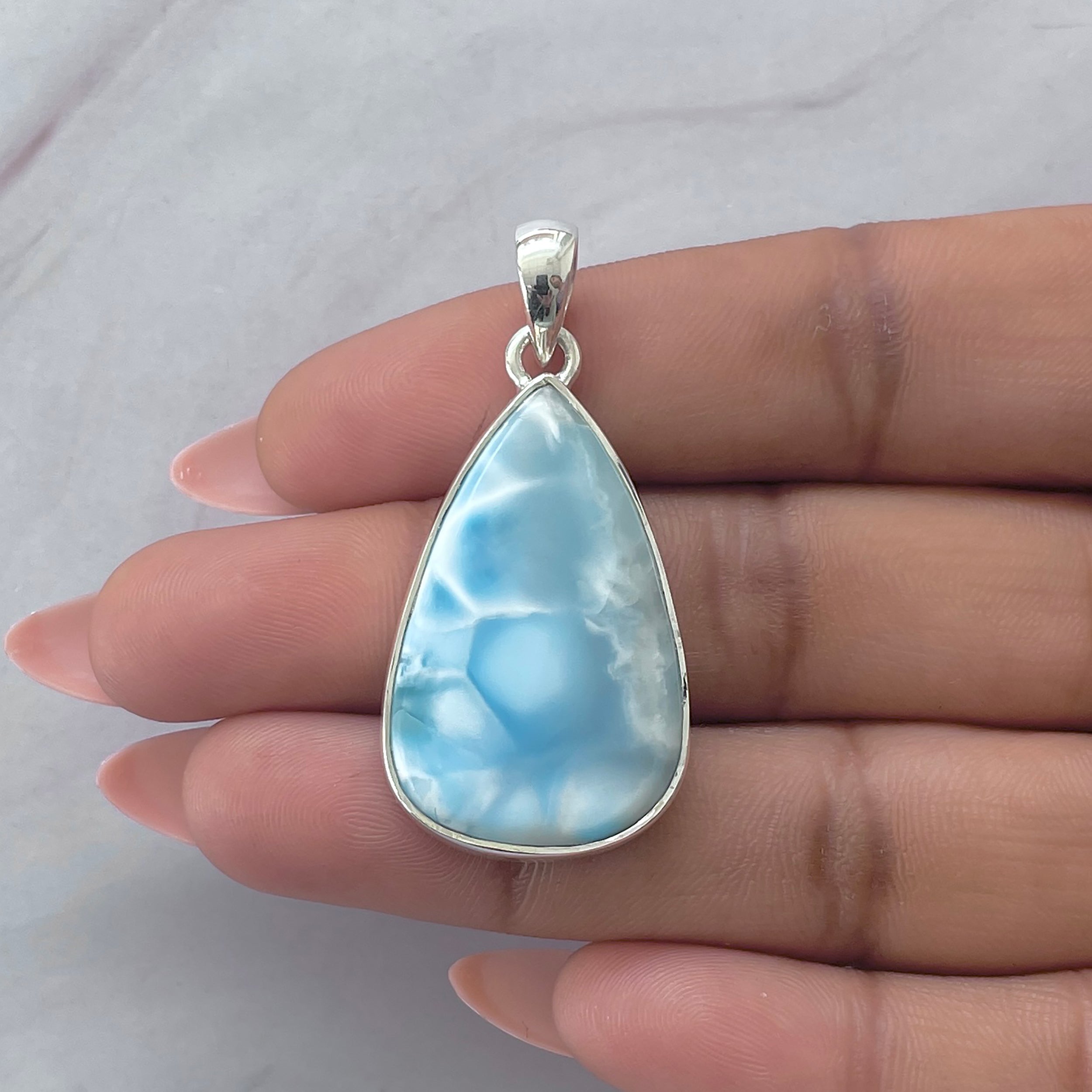 Larimar Pendant-(LAR-P-2054.)