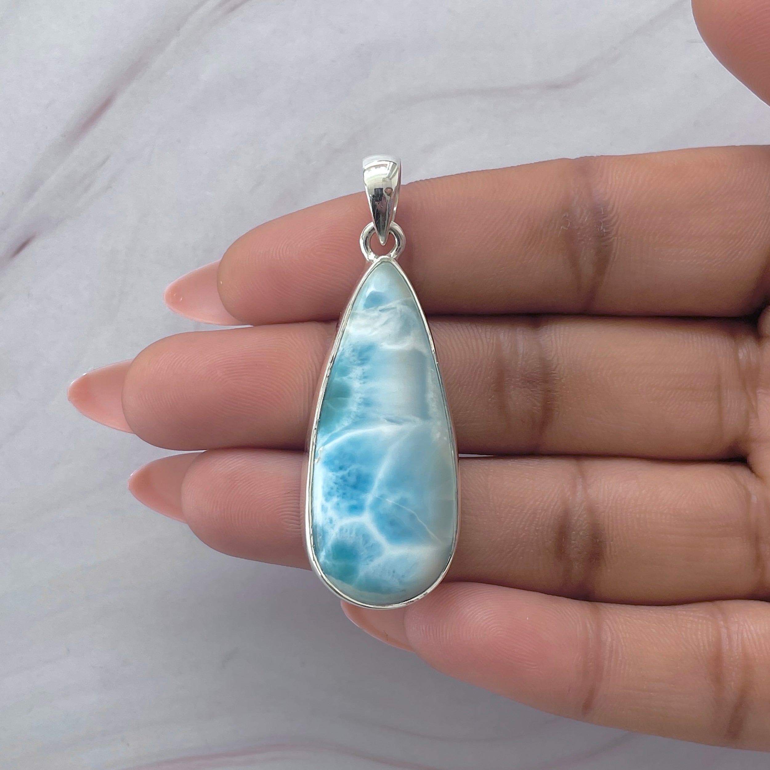 Larimar Pendant-(LAR-P-2055.)