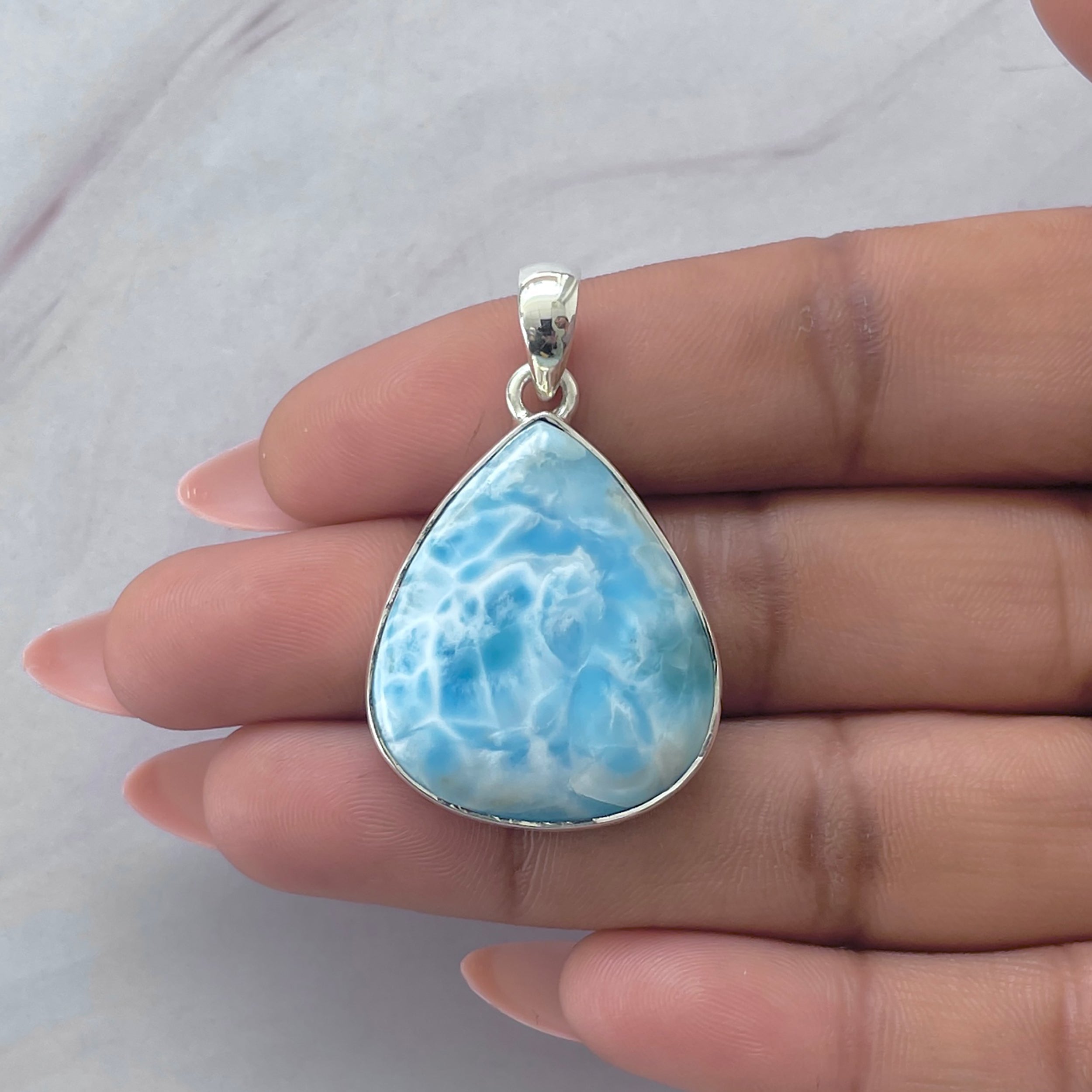 Larimar Pendant-(LAR-P-2056.)