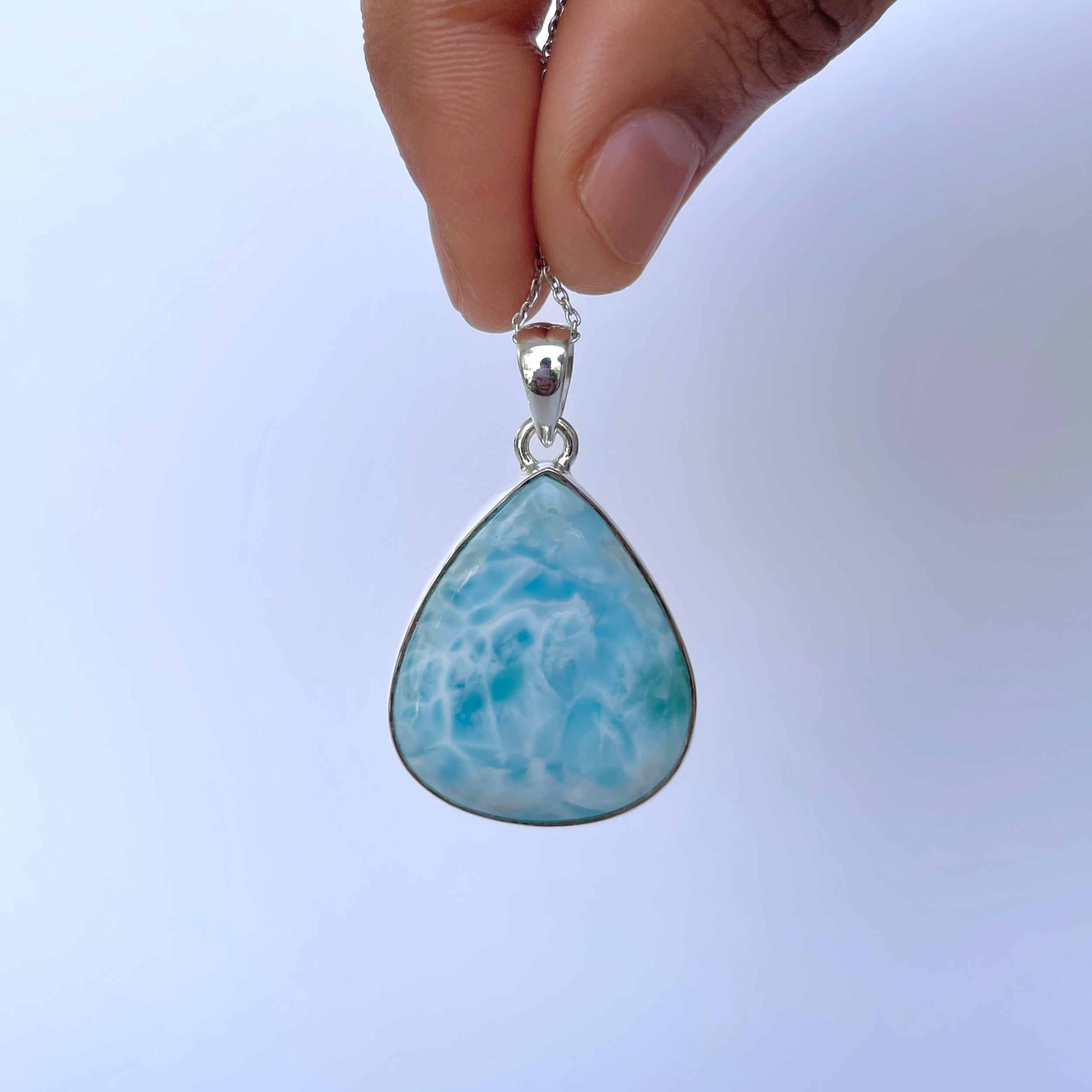 Larimar Pendant-(LAR-P-2056.)