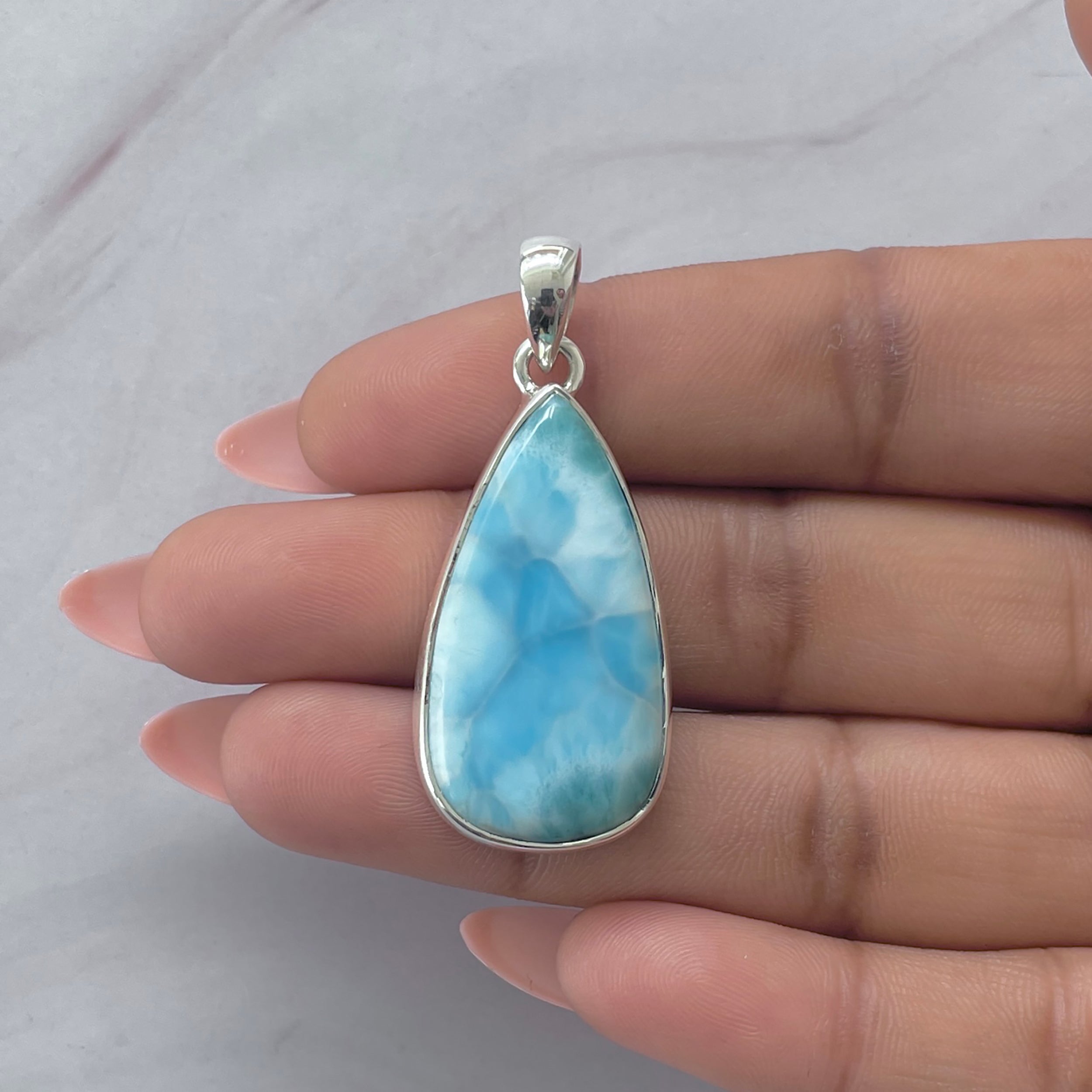 Larimar Pendant-(LAR-P-2057.)
