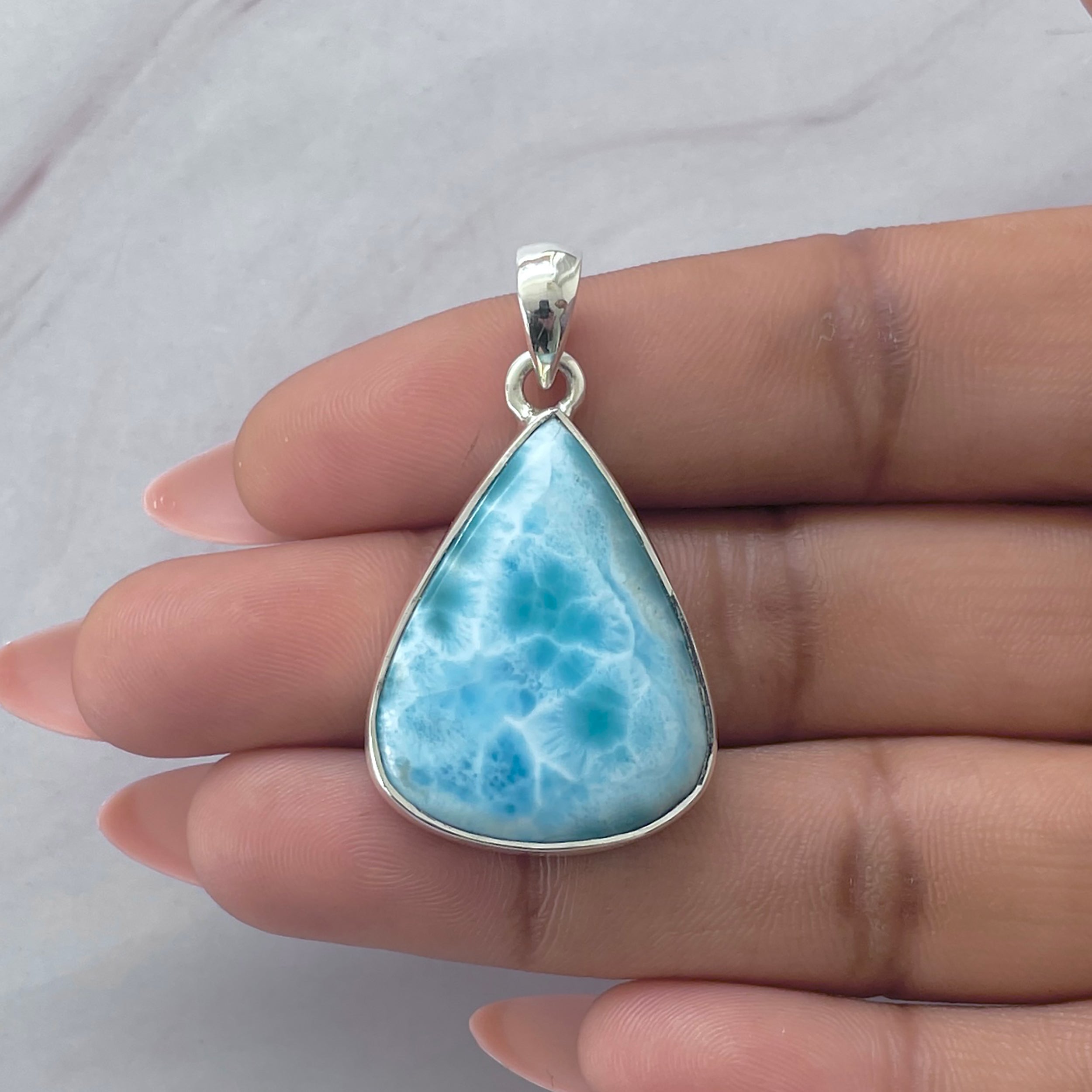 Larimar Pendant-(LAR-P-2058.)