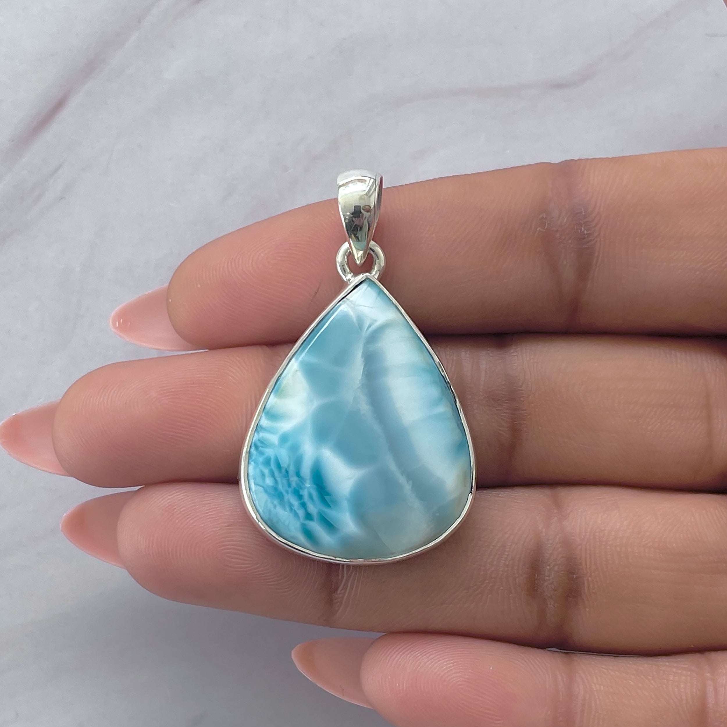 Larimar Pendant-(LAR-P-2059.)