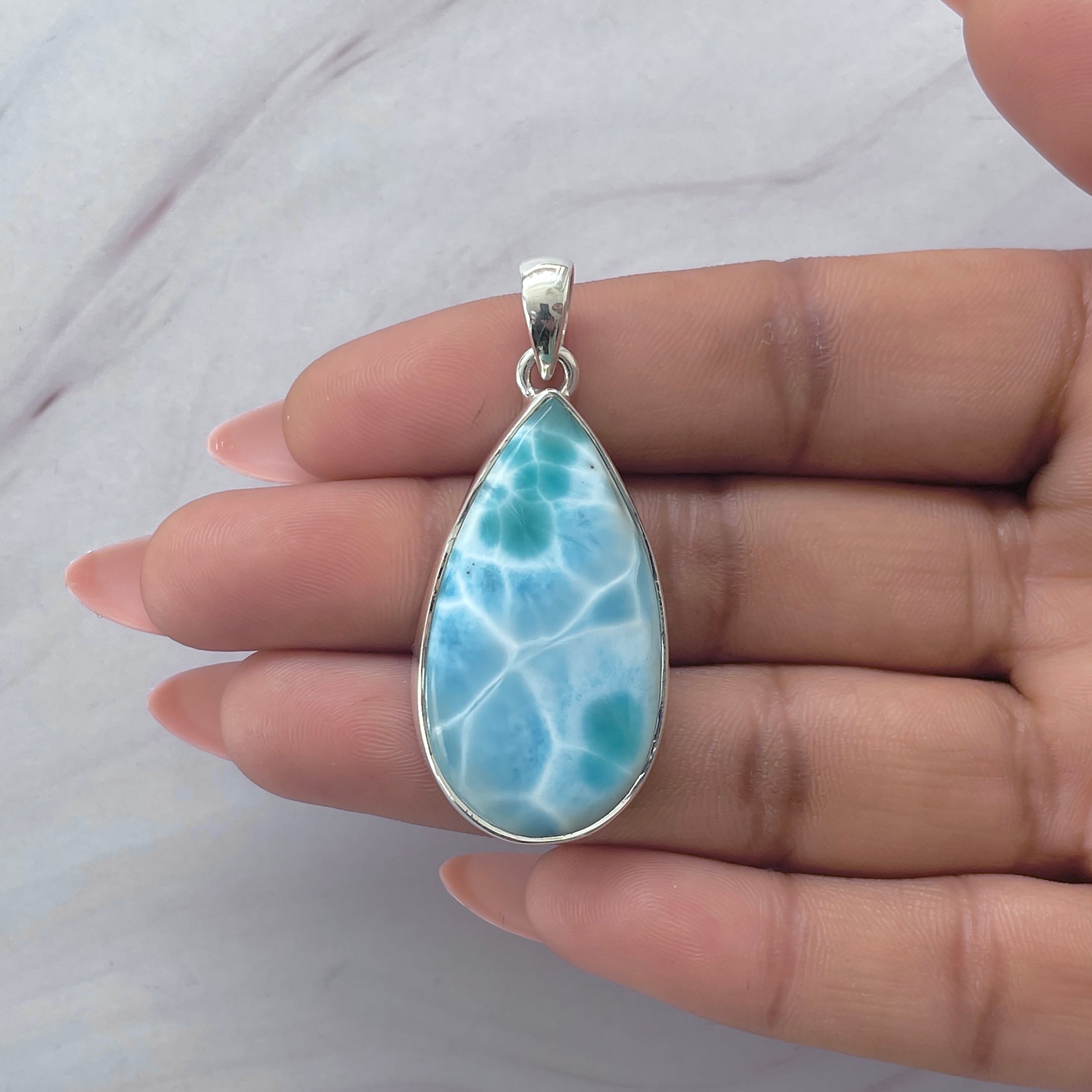 Larimar Pendant-(LAR-P-2060.)