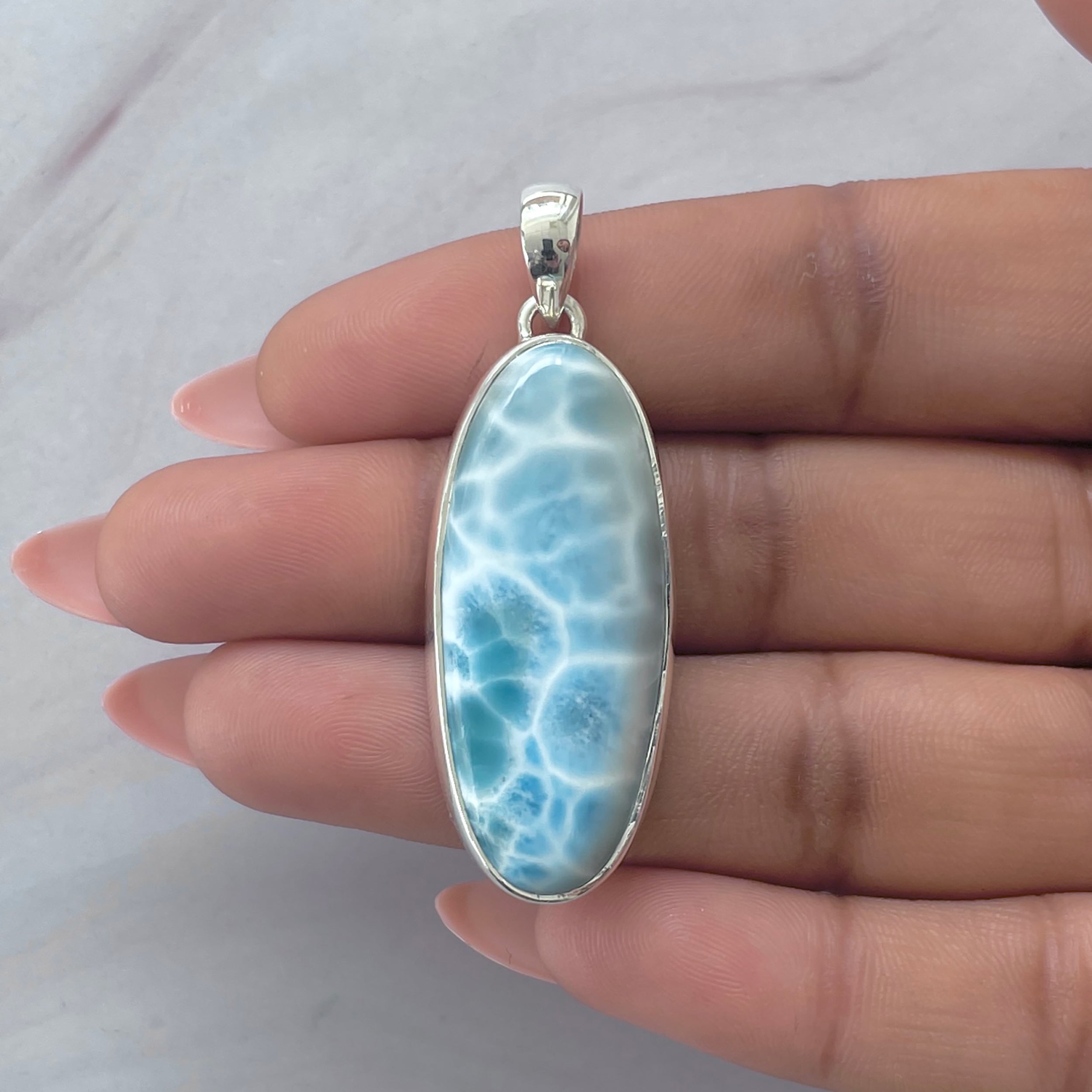 Larimar Pendant-(LAR-P-2061.)
