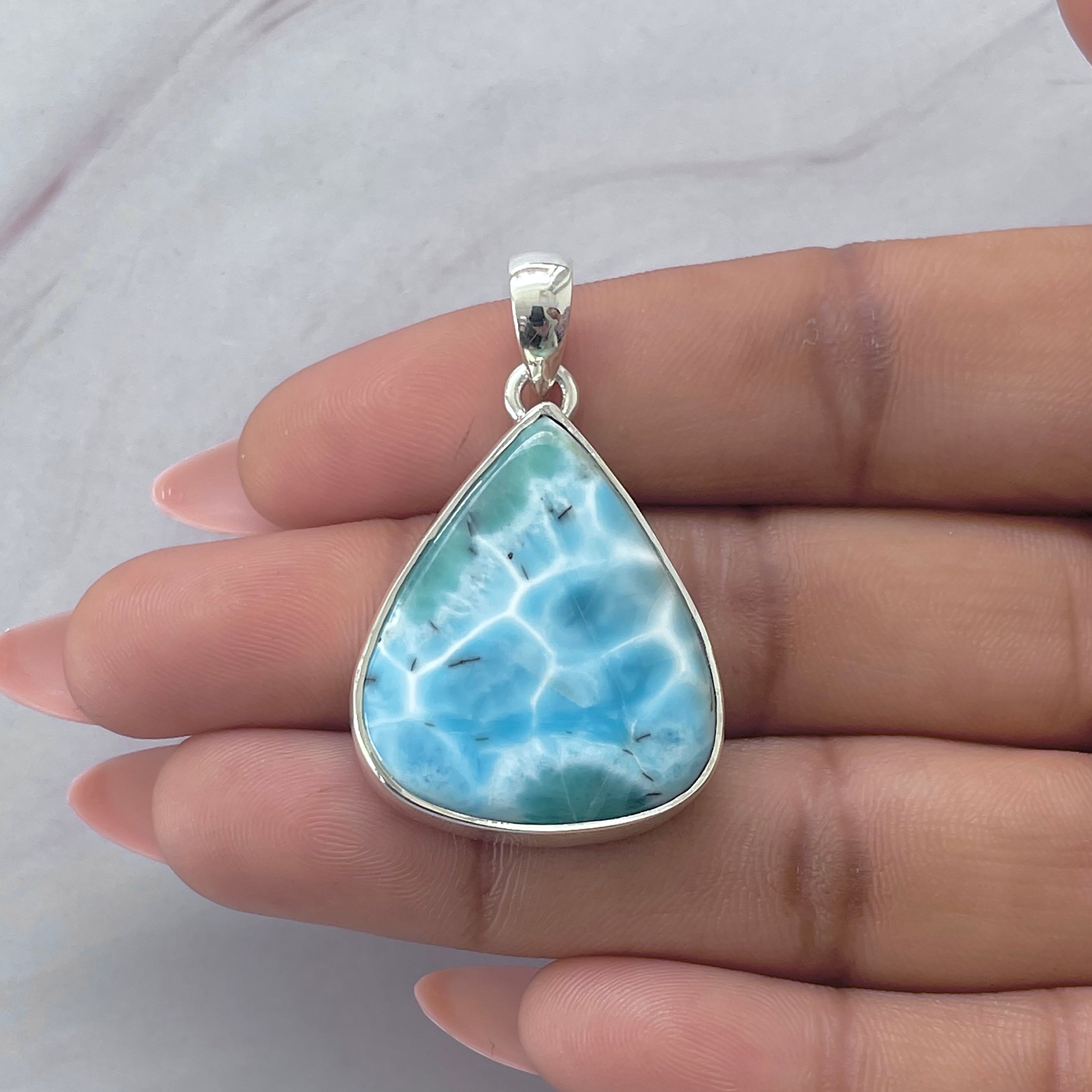 Larimar Pendant-(LAR-P-2062.)