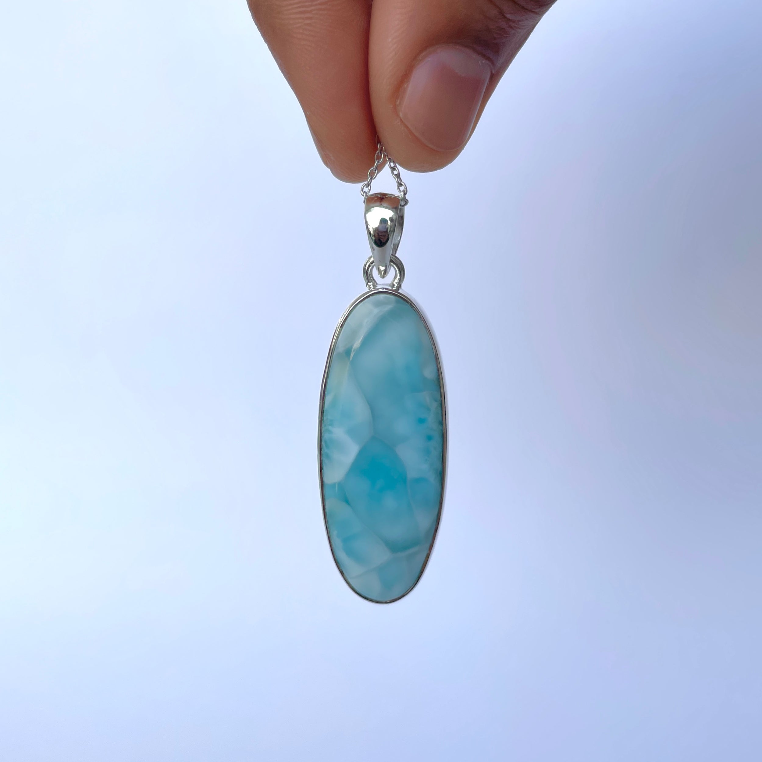 Larimar Pendant-(LAR-P-2063.)