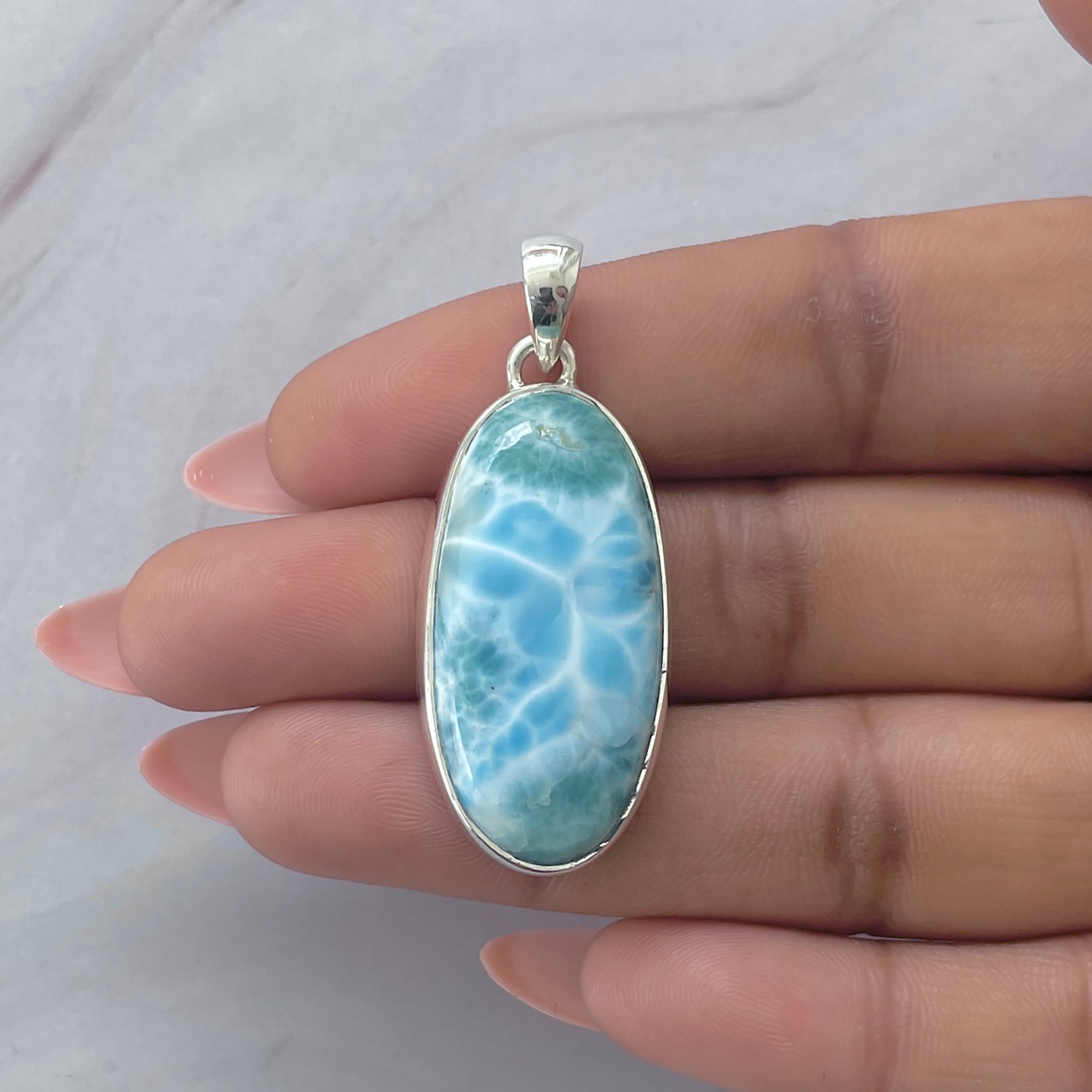 Larimar Pendant-(LAR-P-2064.)