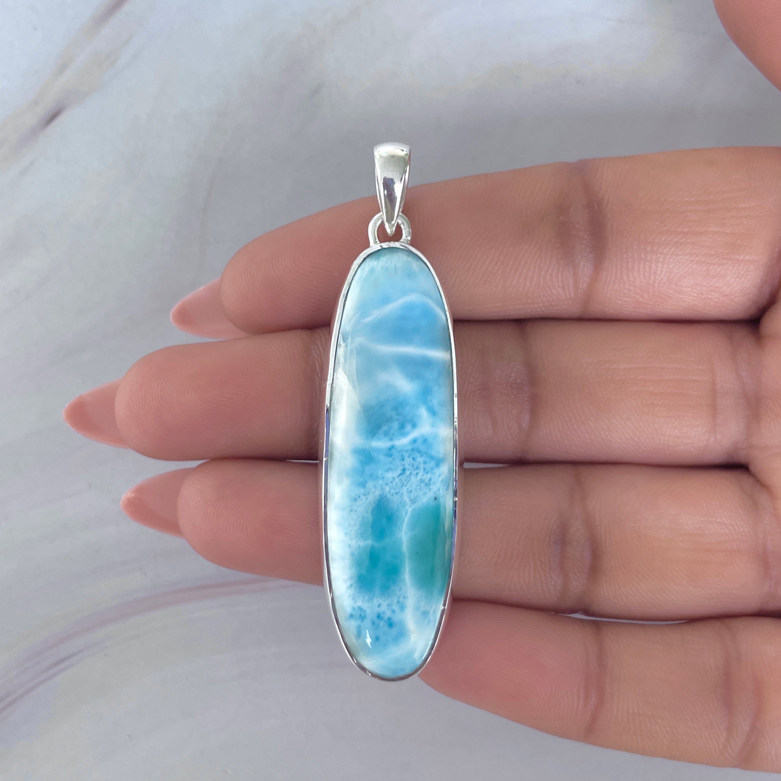 Larimar Pendant-(LAR-P-2067.)