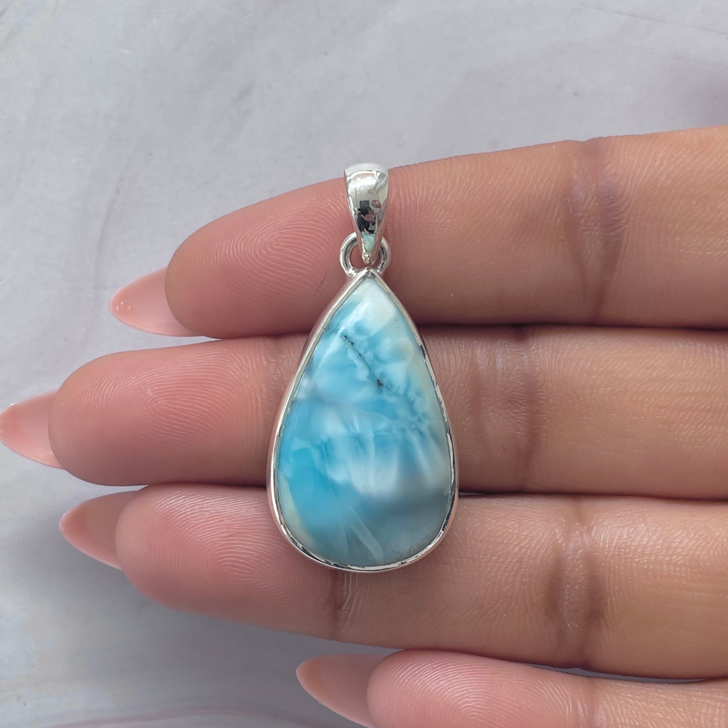 Larimar Pendant-(LAR-P-2068.)