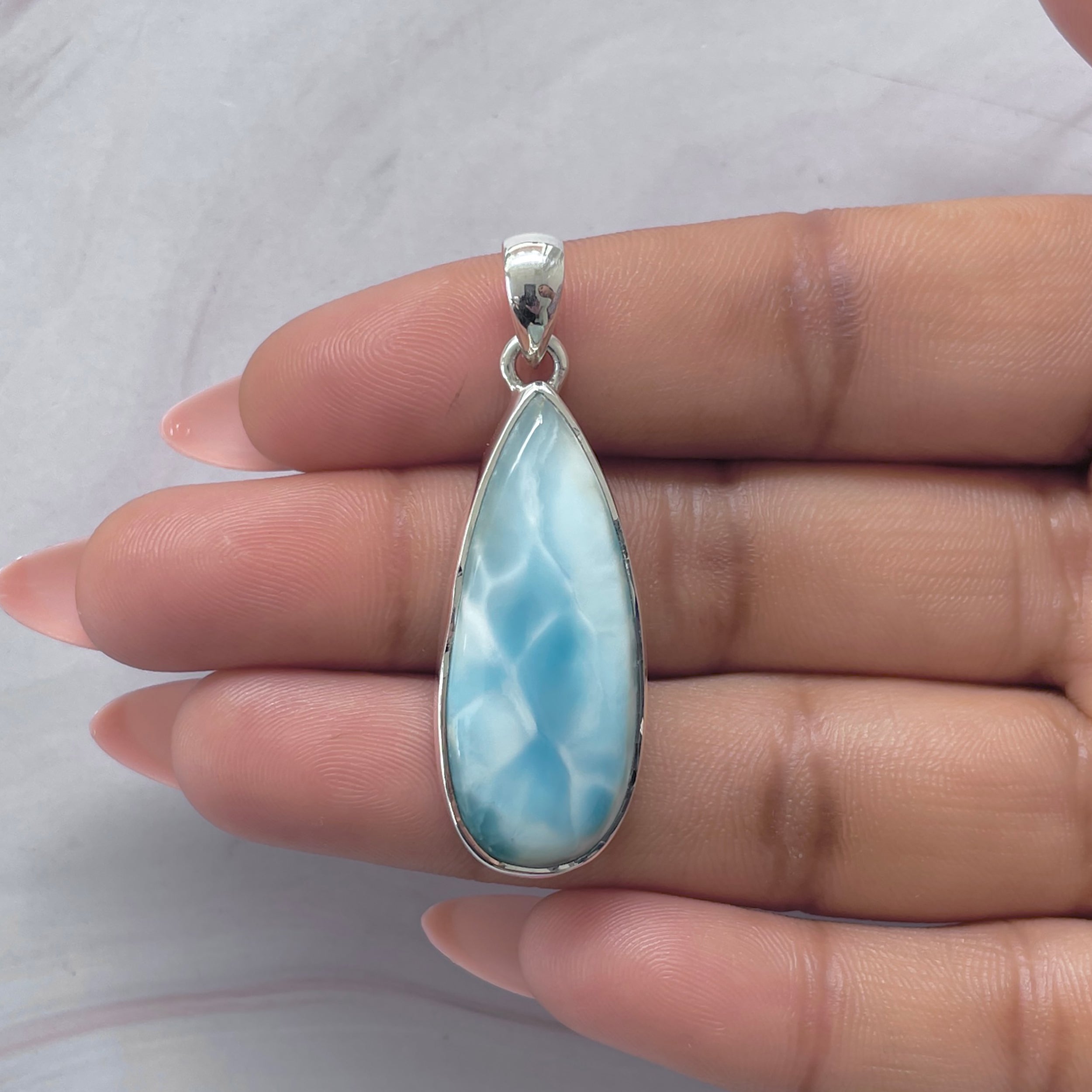 Larimar Pendant-(LAR-P-2069.)