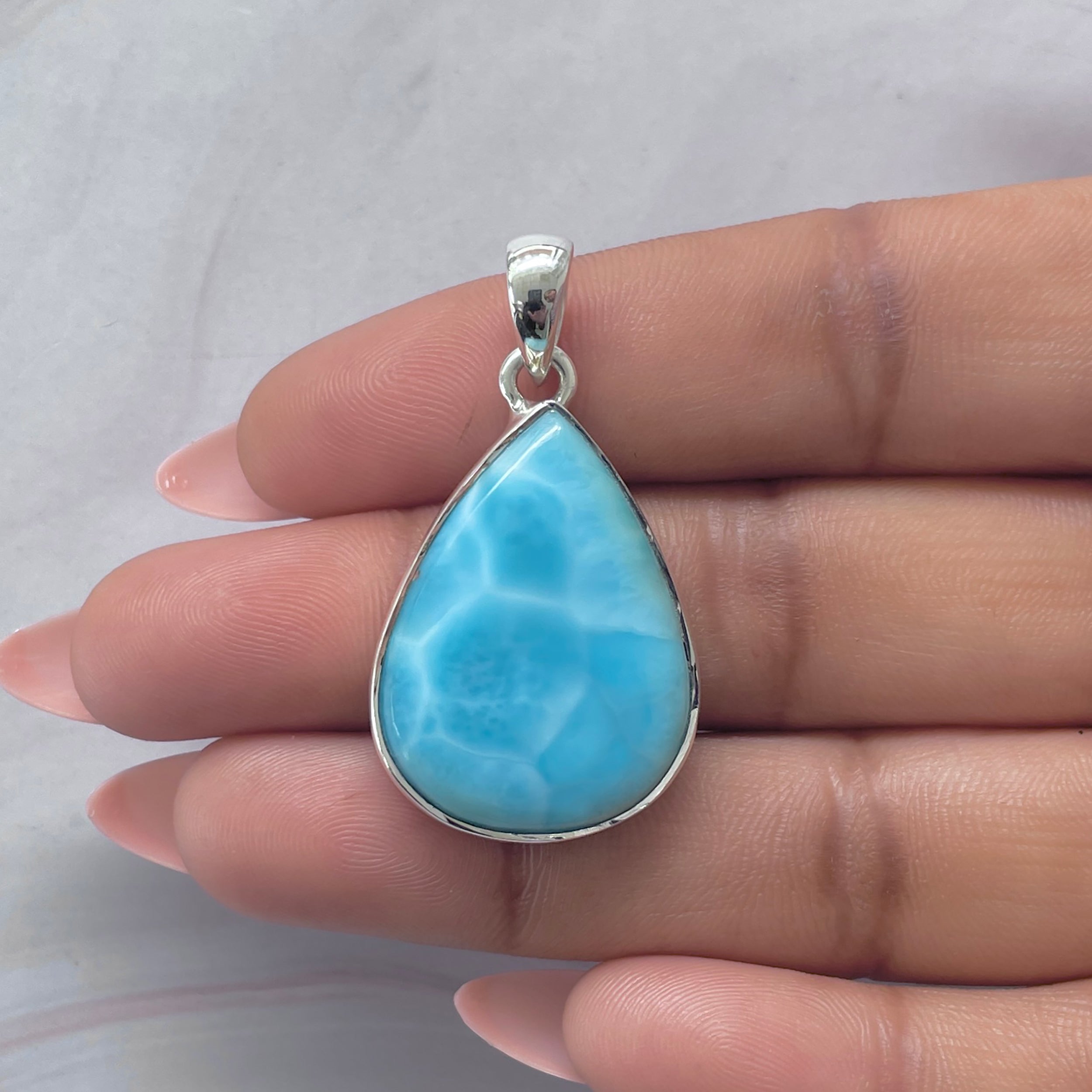 Larimar Pendant-(LAR-P-2072.)