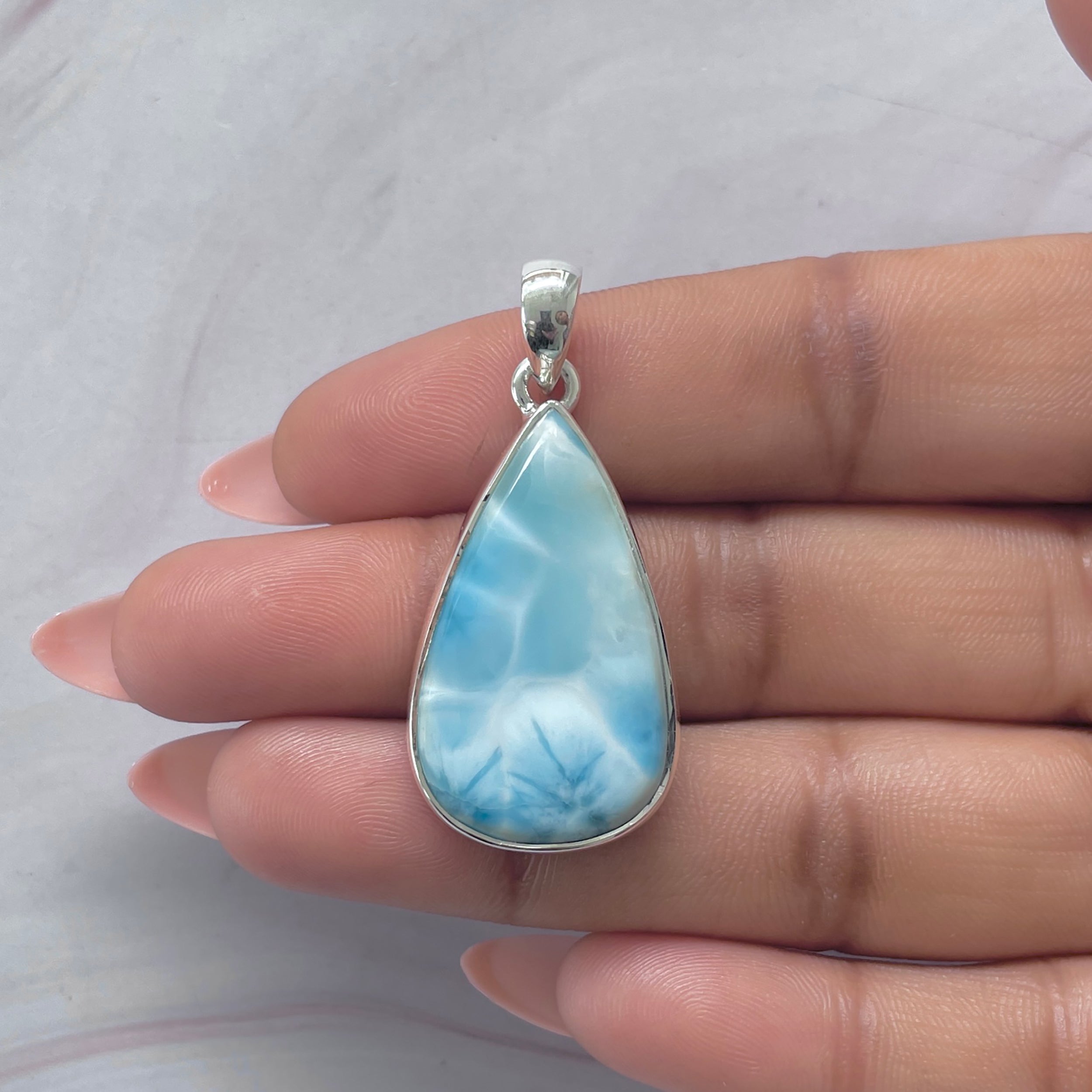 Larimar Pendant-(LAR-P-2074.)