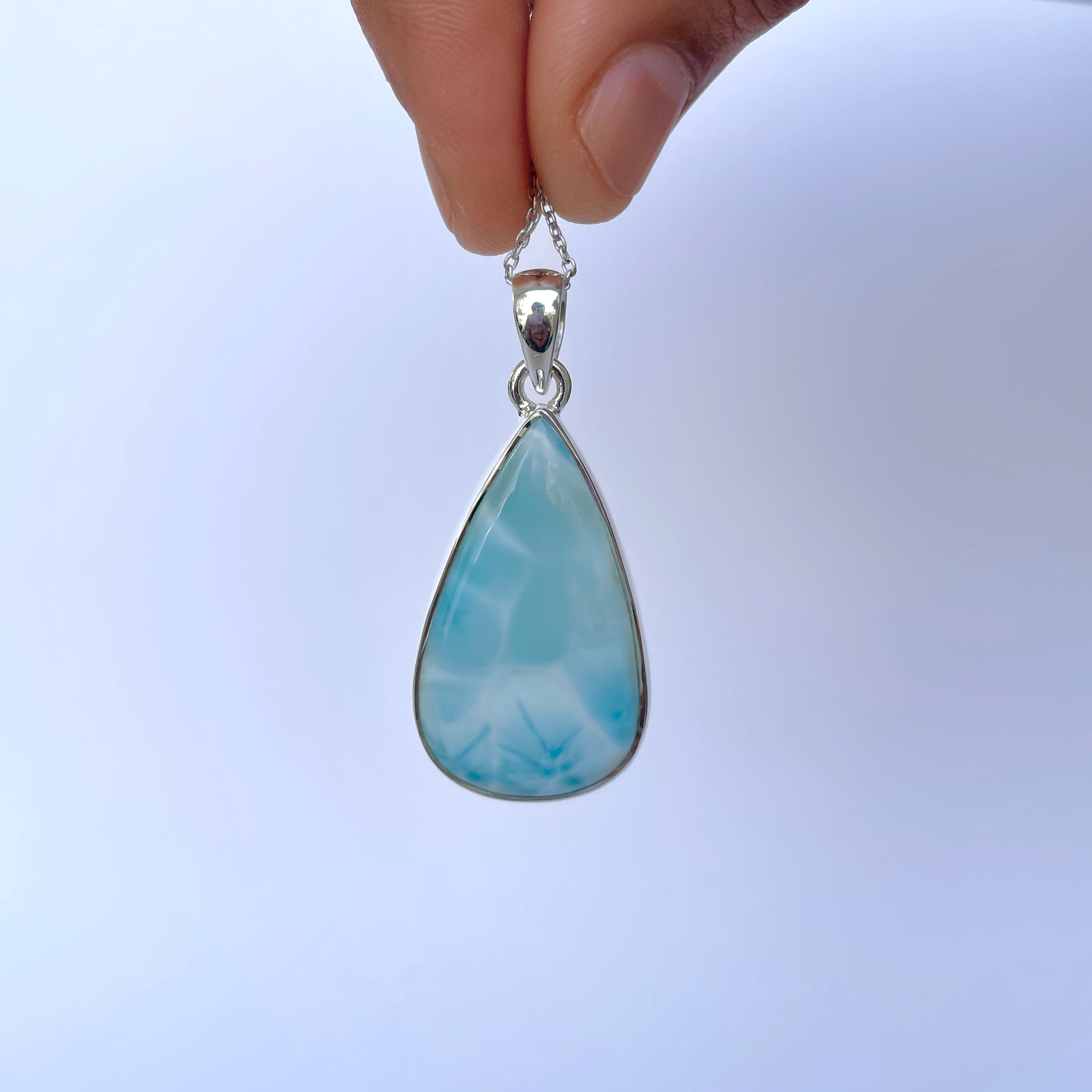 Larimar Pendant-(LAR-P-2074.)