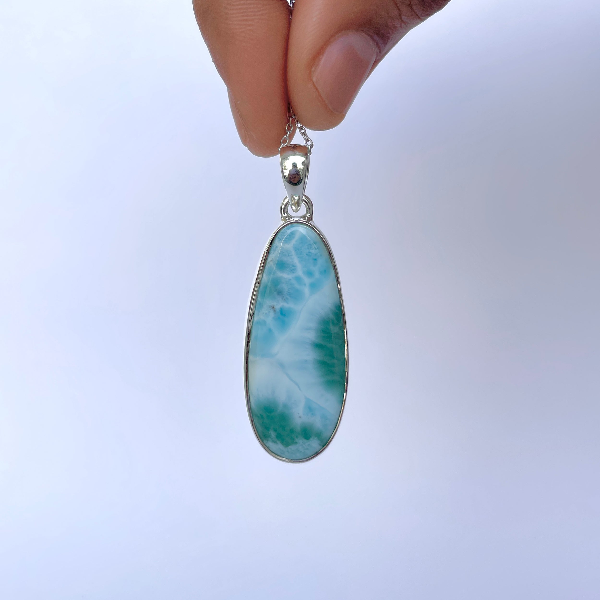 Larimar Pendant-(LAR-P-2075.)