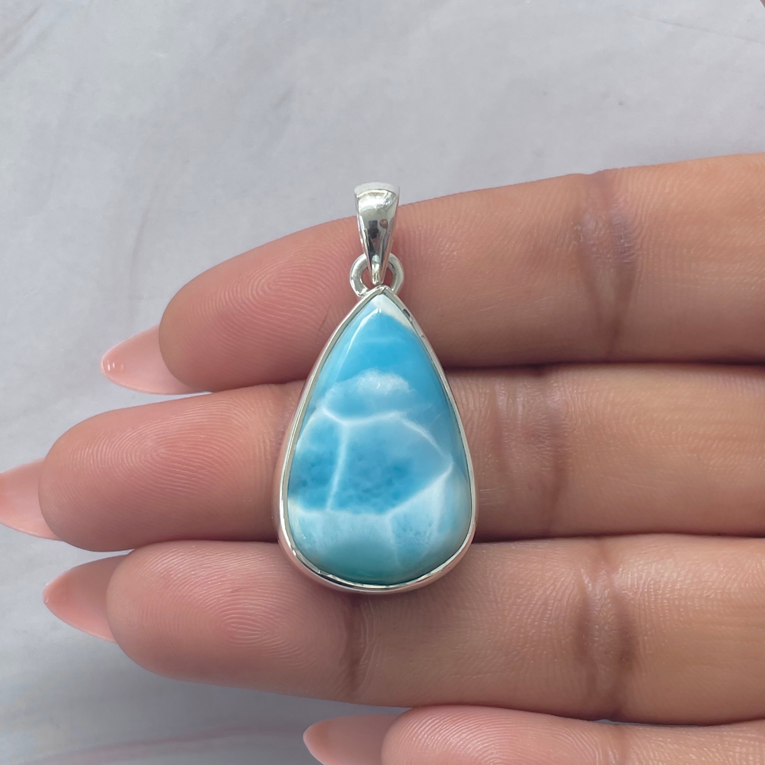 Larimar Pendant-(LAR-P-2076.)