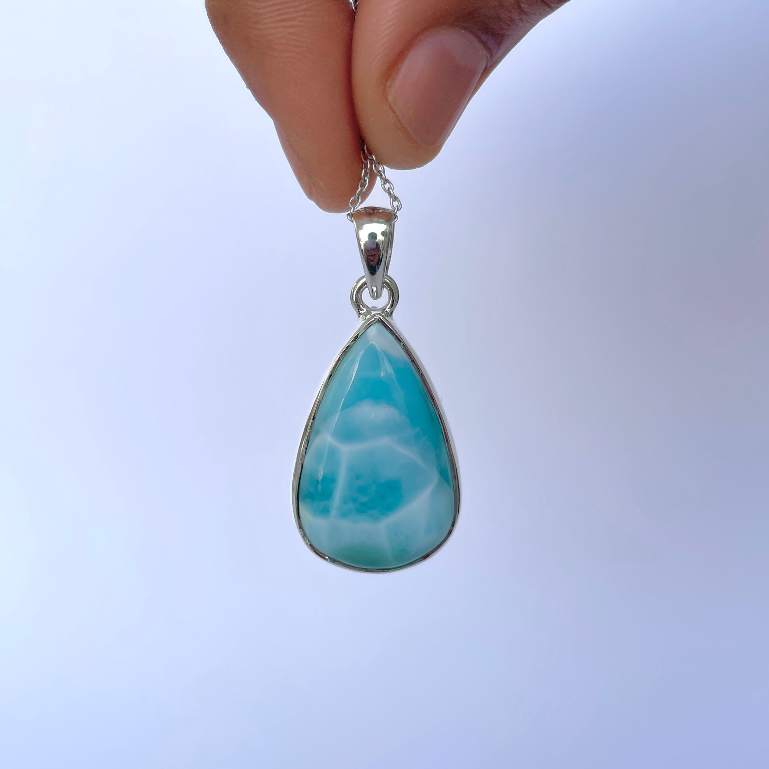 Larimar Pendant-(LAR-P-2076.)