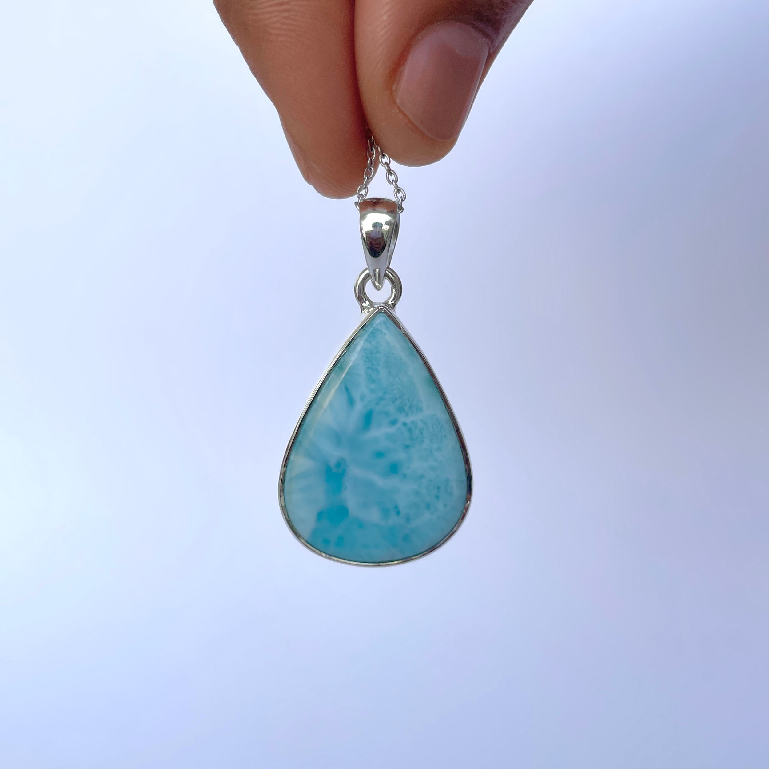 Larimar Pendant-(LAR-P-2077.)