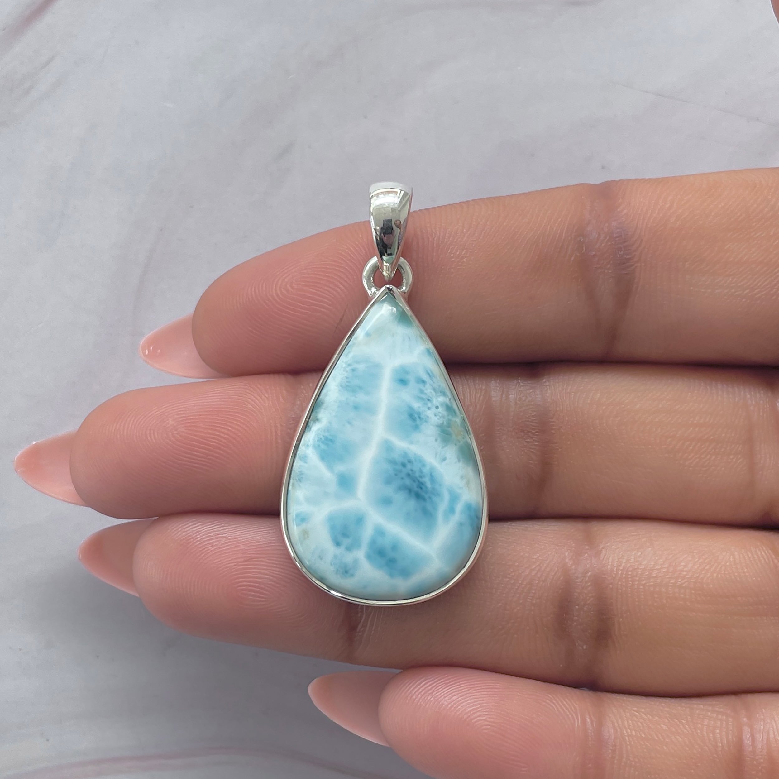 Larimar Pendant-(LAR-P-2078.)