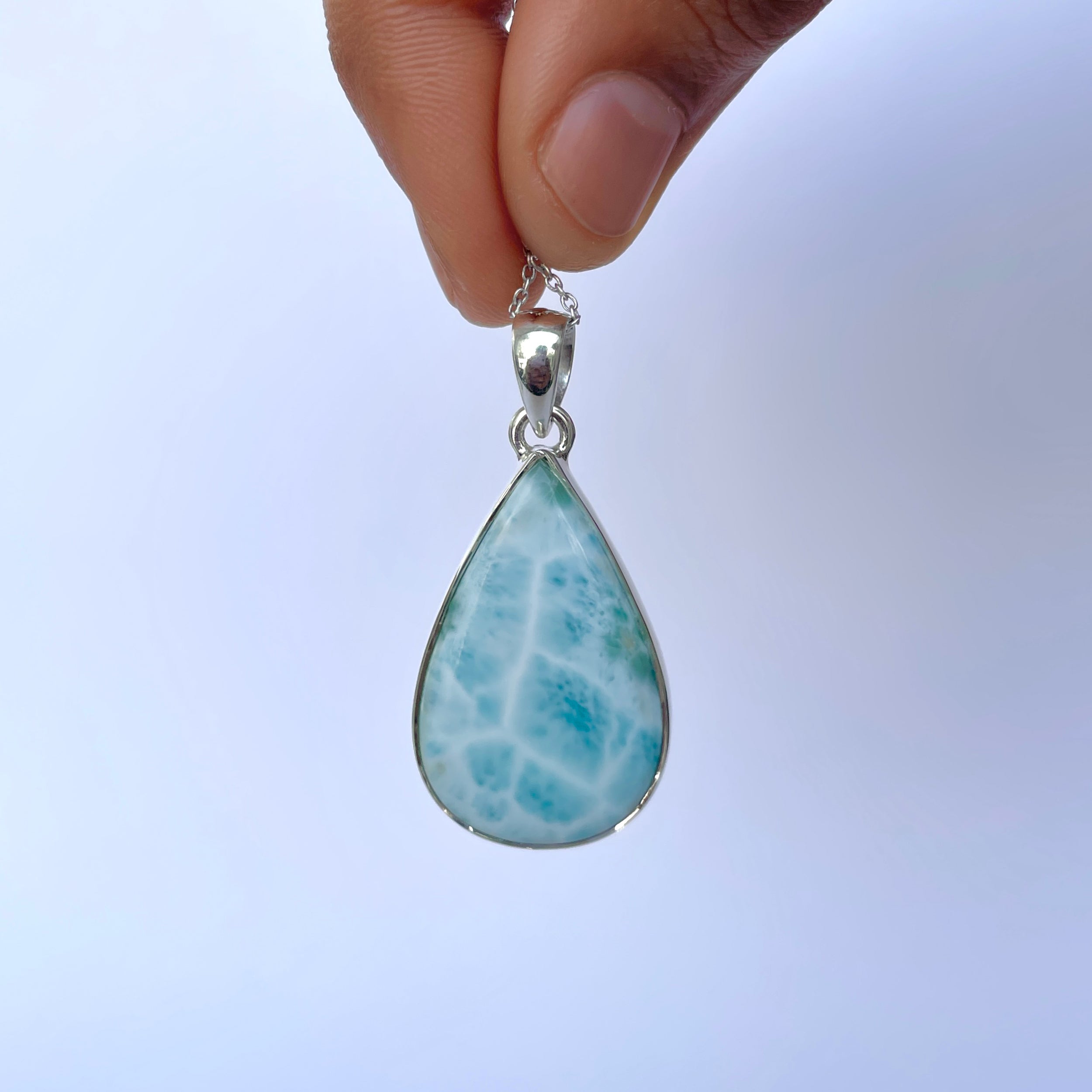 Larimar Pendant-(LAR-P-2078.)