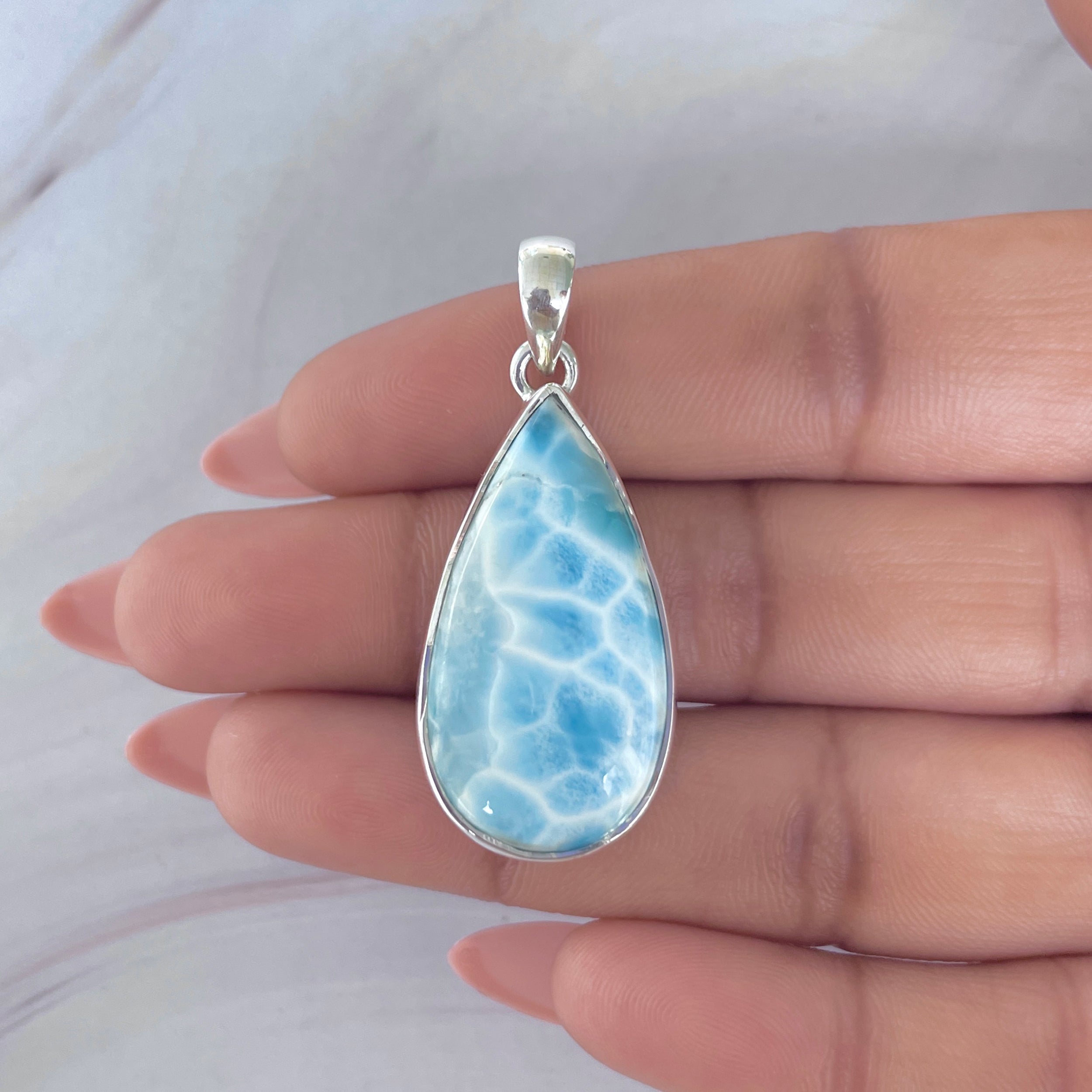 Larimar Pendant-(LAR-P-2079.)