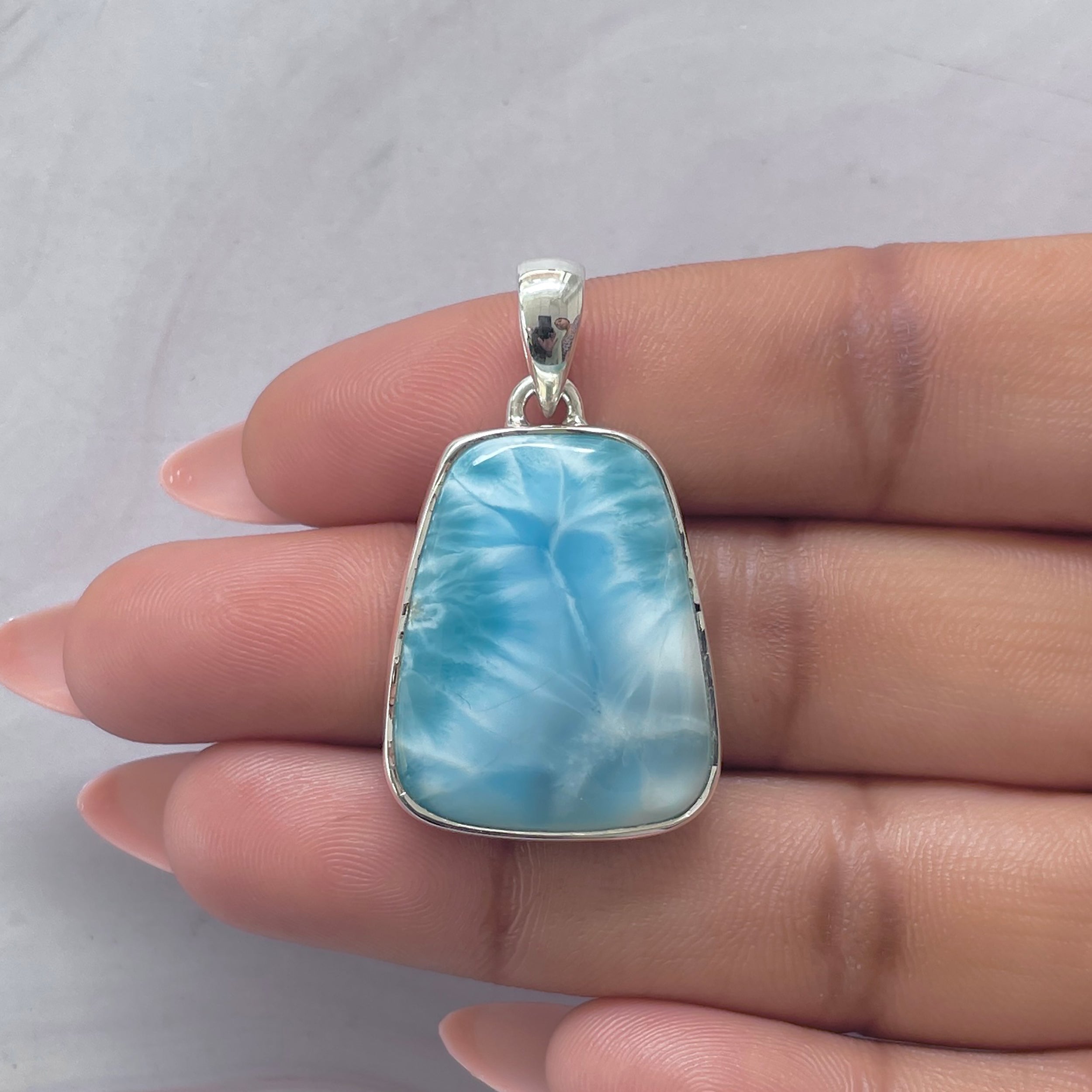 Larimar Pendant-(LAR-P-2080.)
