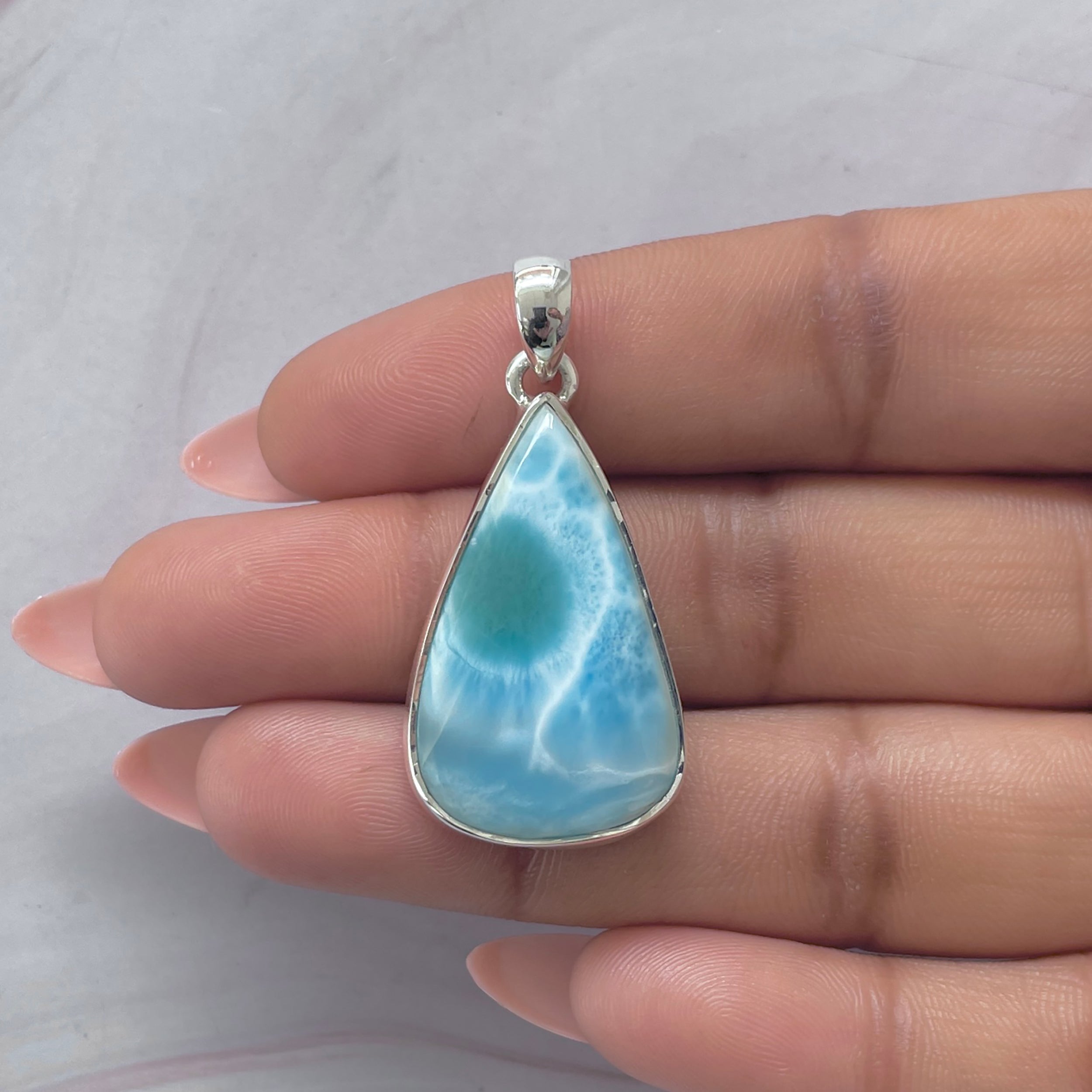 Larimar Pendant-(LAR-P-2081.)