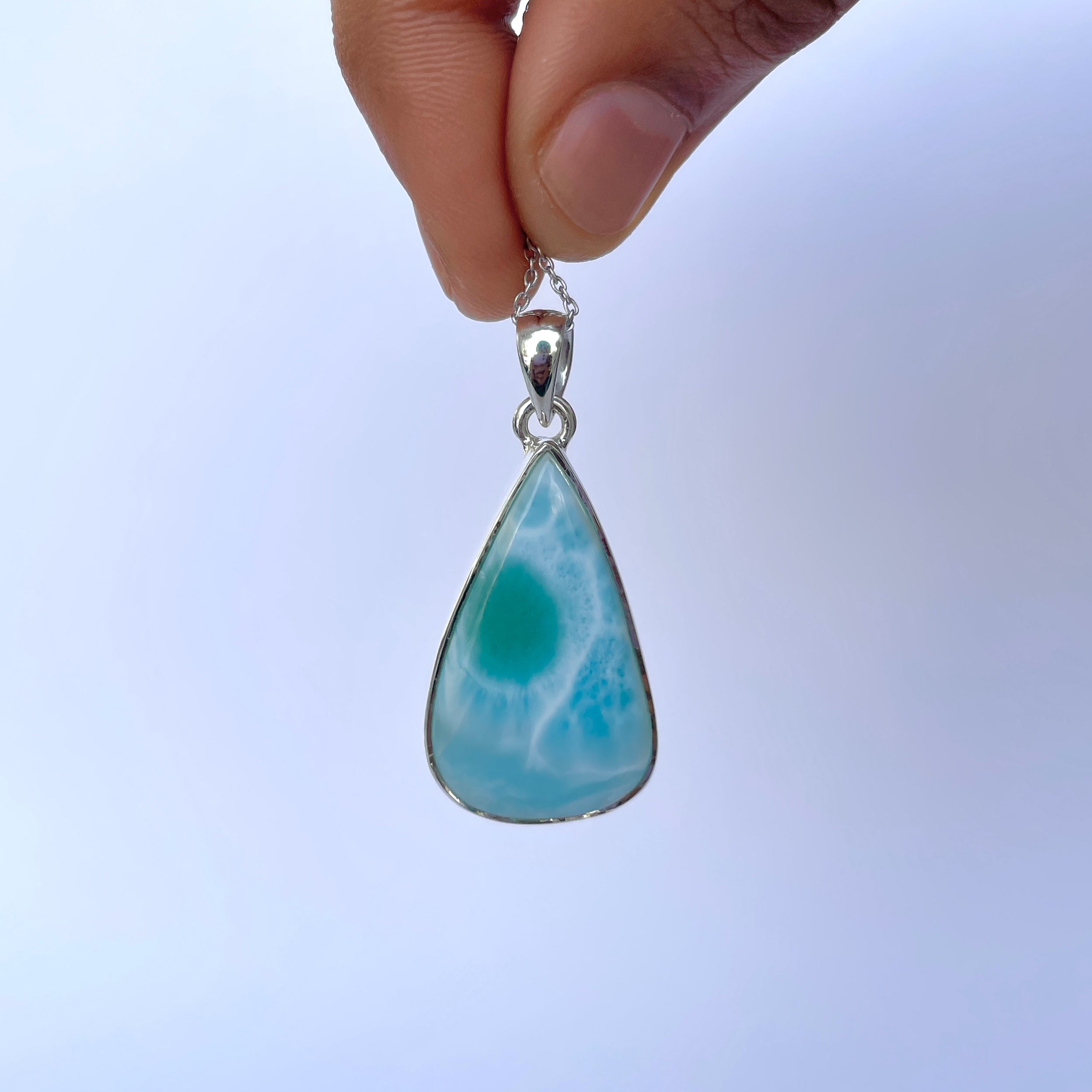 Larimar Pendant-(LAR-P-2081.)