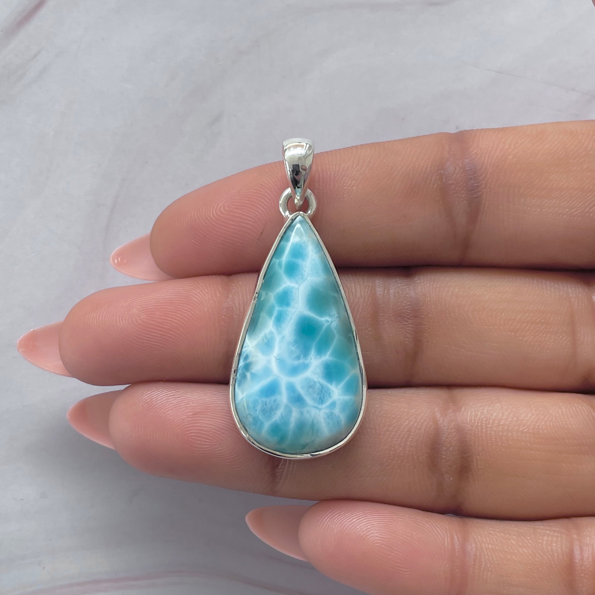 Larimar Pendant-(LAR-P-2082.)