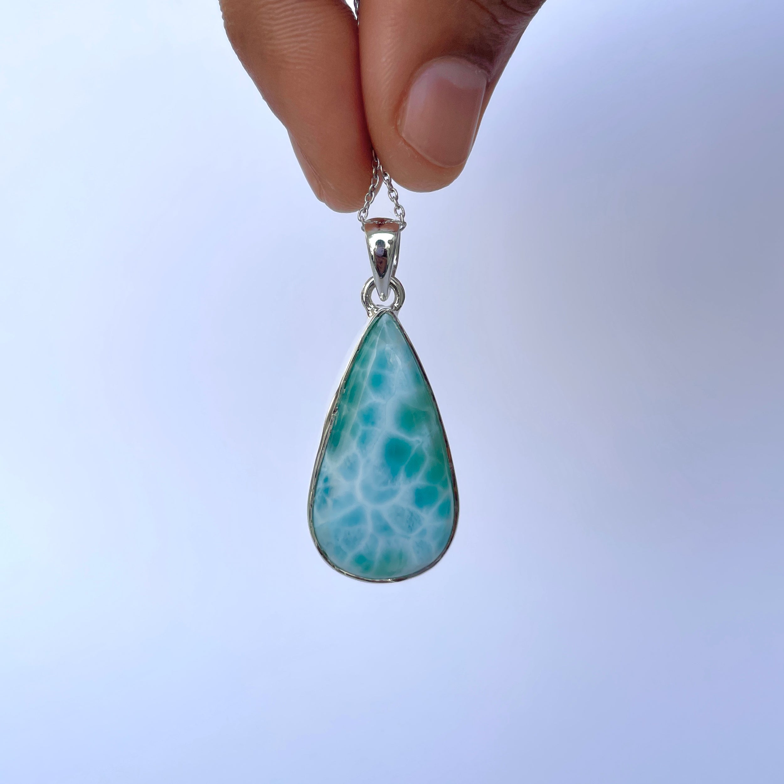Larimar Pendant-(LAR-P-2082.)