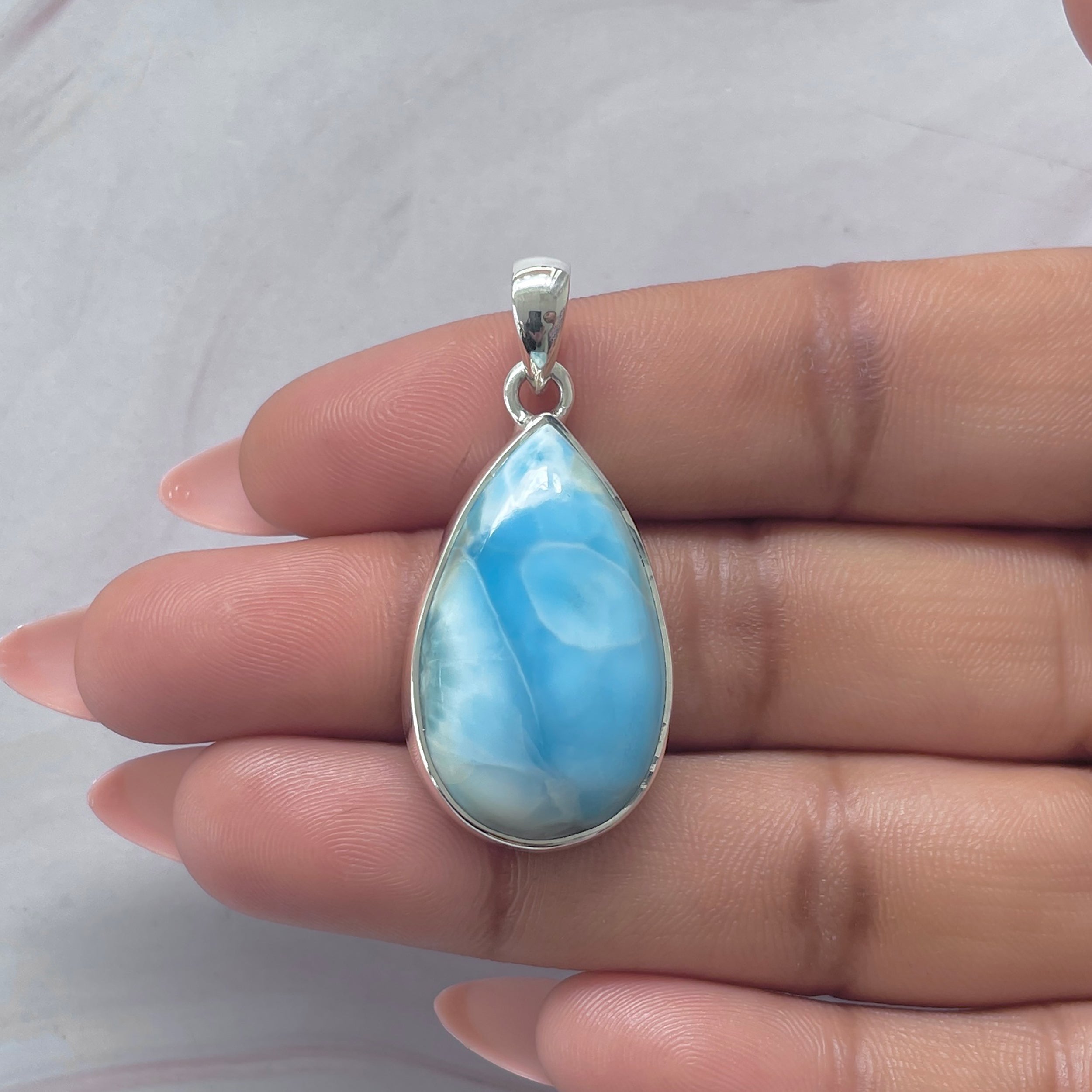 Larimar Pendant-(LAR-P-2083.)