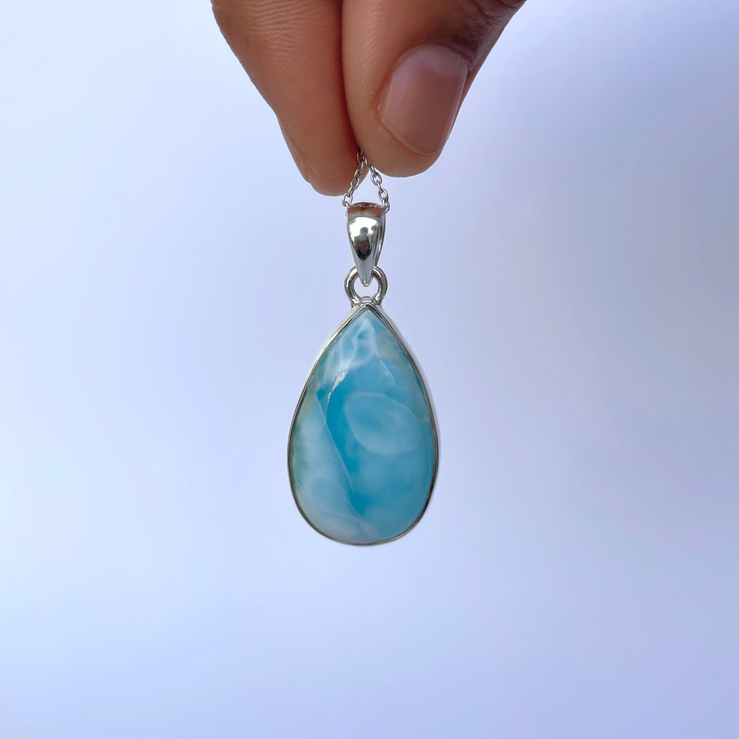 Larimar Pendant-(LAR-P-2083.)