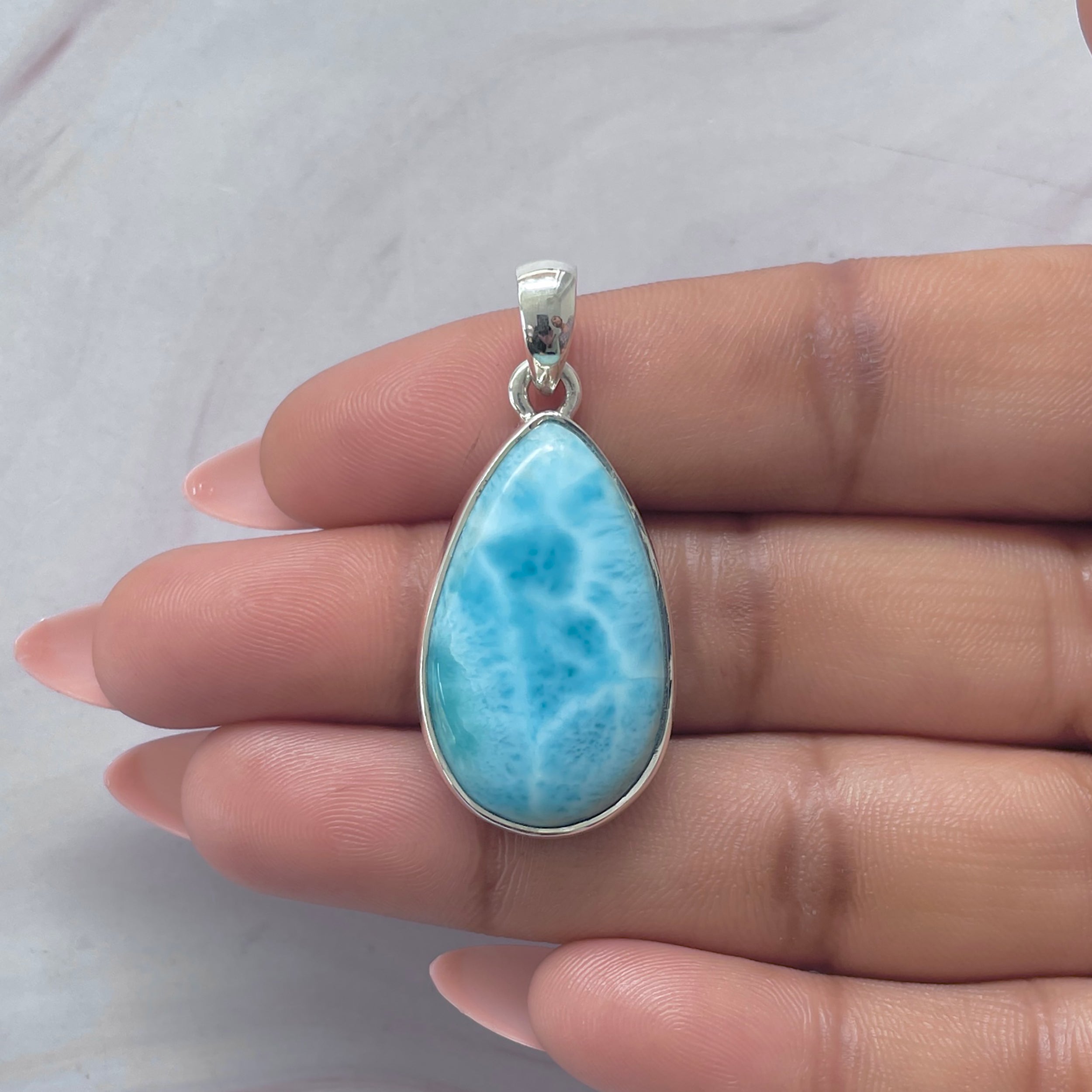 Larimar Pendant-(LAR-P-2084.)